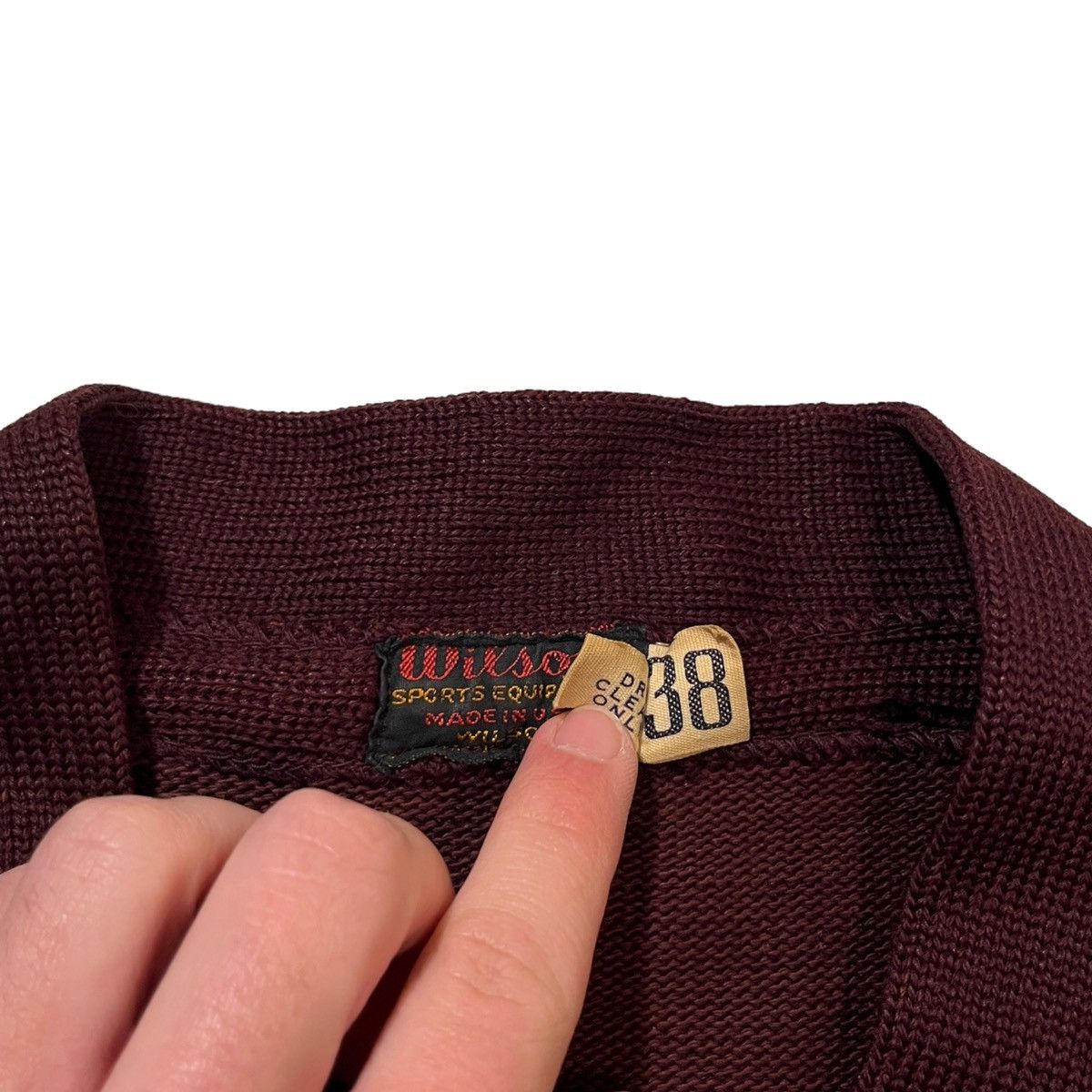 Vintage × Wilson 40s Wilson Letterman Button Up Varsity Jacket Size US S / EU 44-46 / 1 - 8 Thumbnail