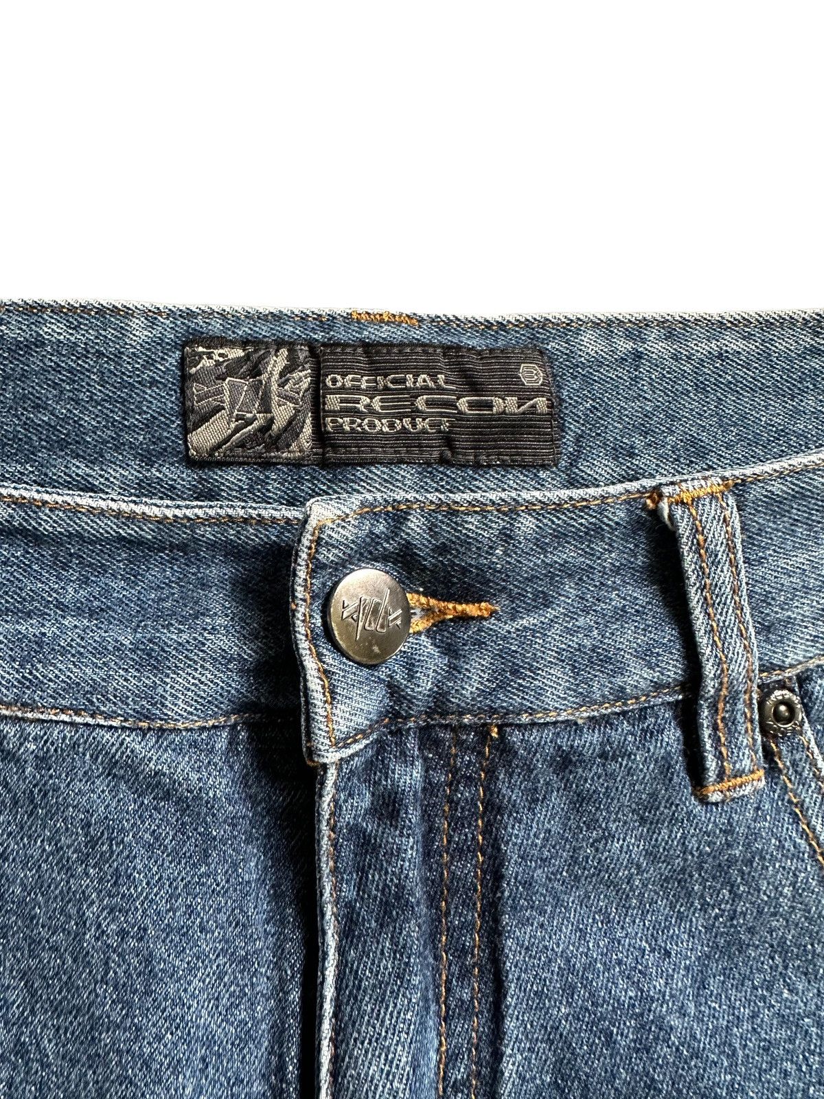 Recon 90’s RECON baggy denim distressed jeans Size US 34 / EU 50 - 6 Thumbnail