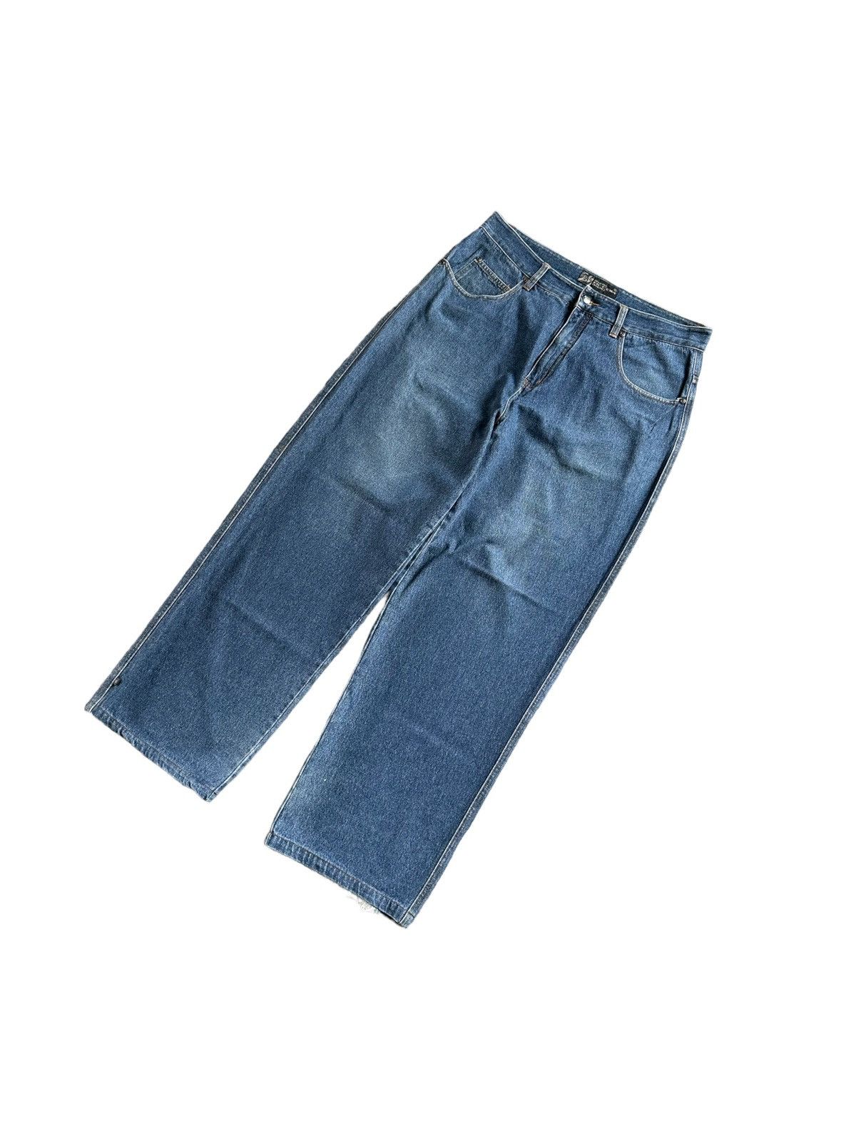 Recon 90’s RECON baggy denim distressed jeans Size US 34 / EU 50 - 3 Thumbnail