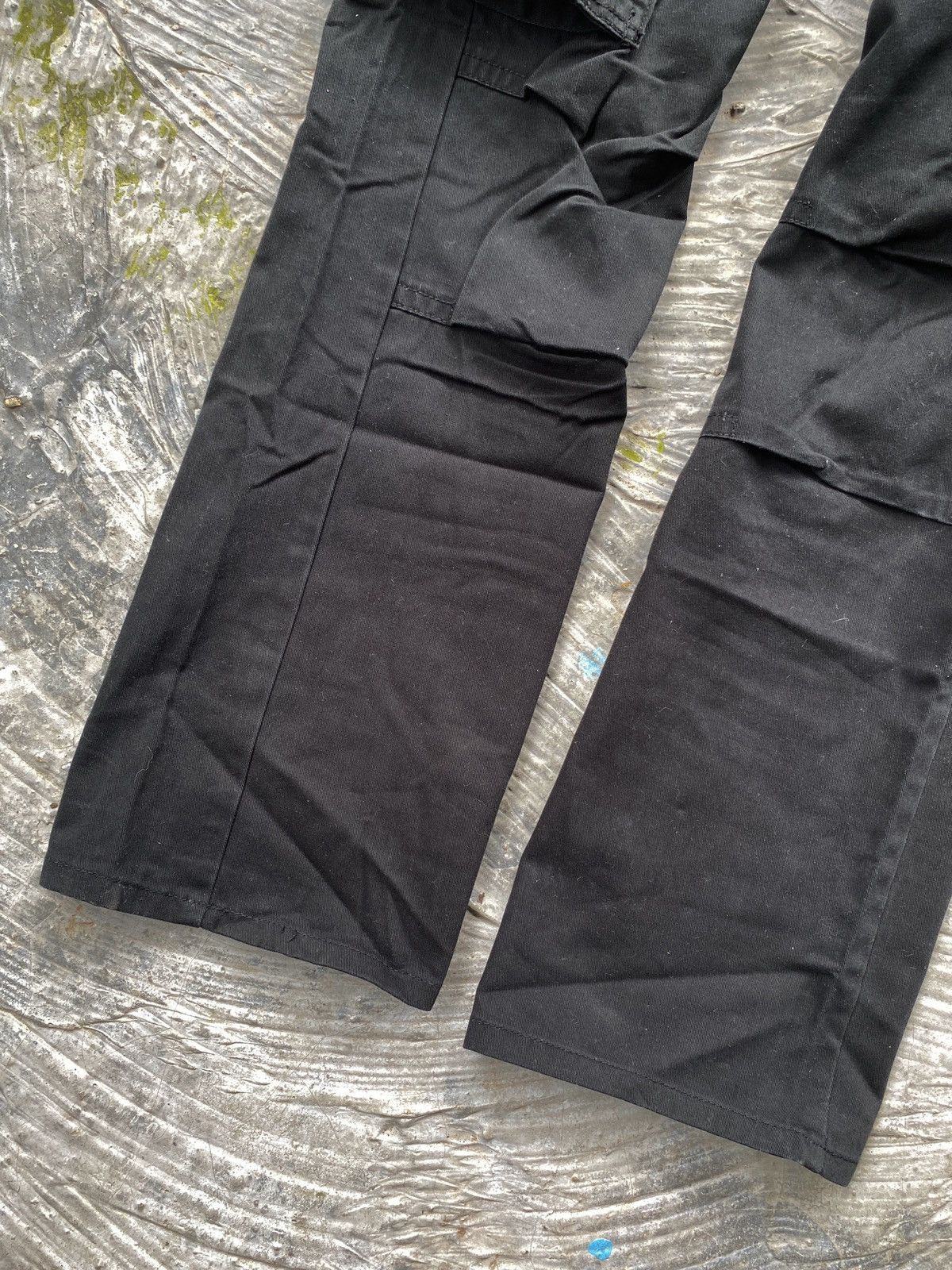 Japanese Brand × Seditionaries 🔥RARE🔥 Dominated Handcrafted Double Waist Black Cargo Pant Size US 31 - 2 Thumbnail