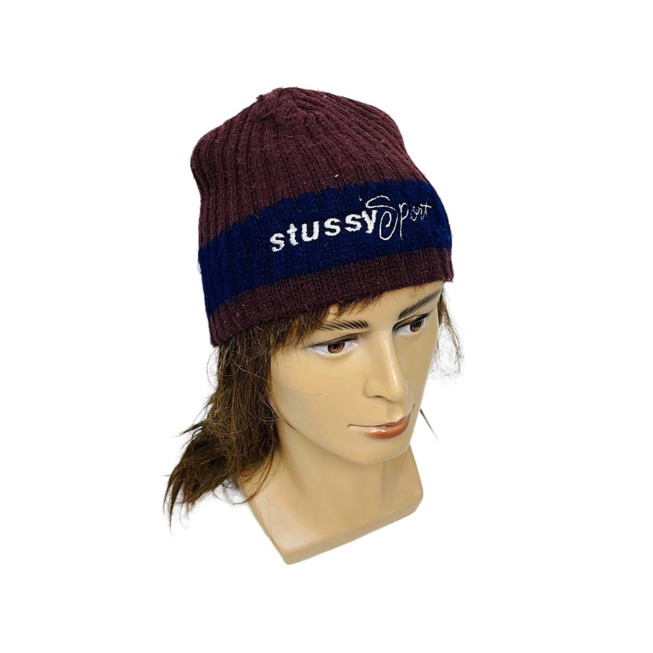 VINTAGE STUSSY SPORT BEANIE HAT