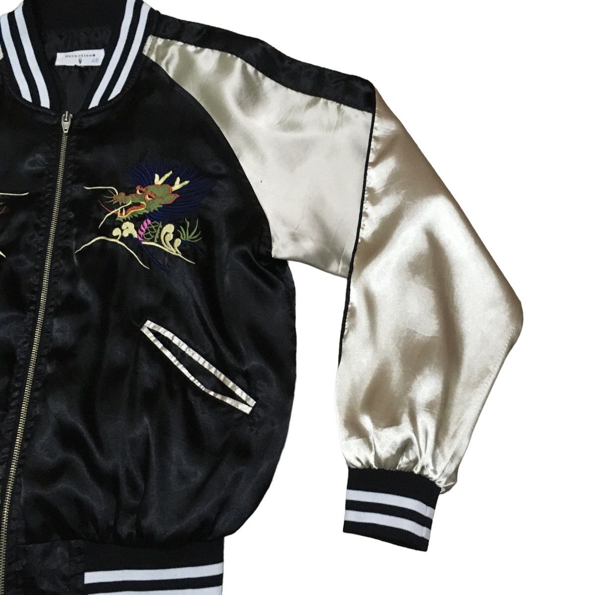 Japanese Brand × Vintage Rare Design Vintage Brand Attention Sukajan Jacket 1990s Size US L / EU 52-54 / 3 - 6 Thumbnail