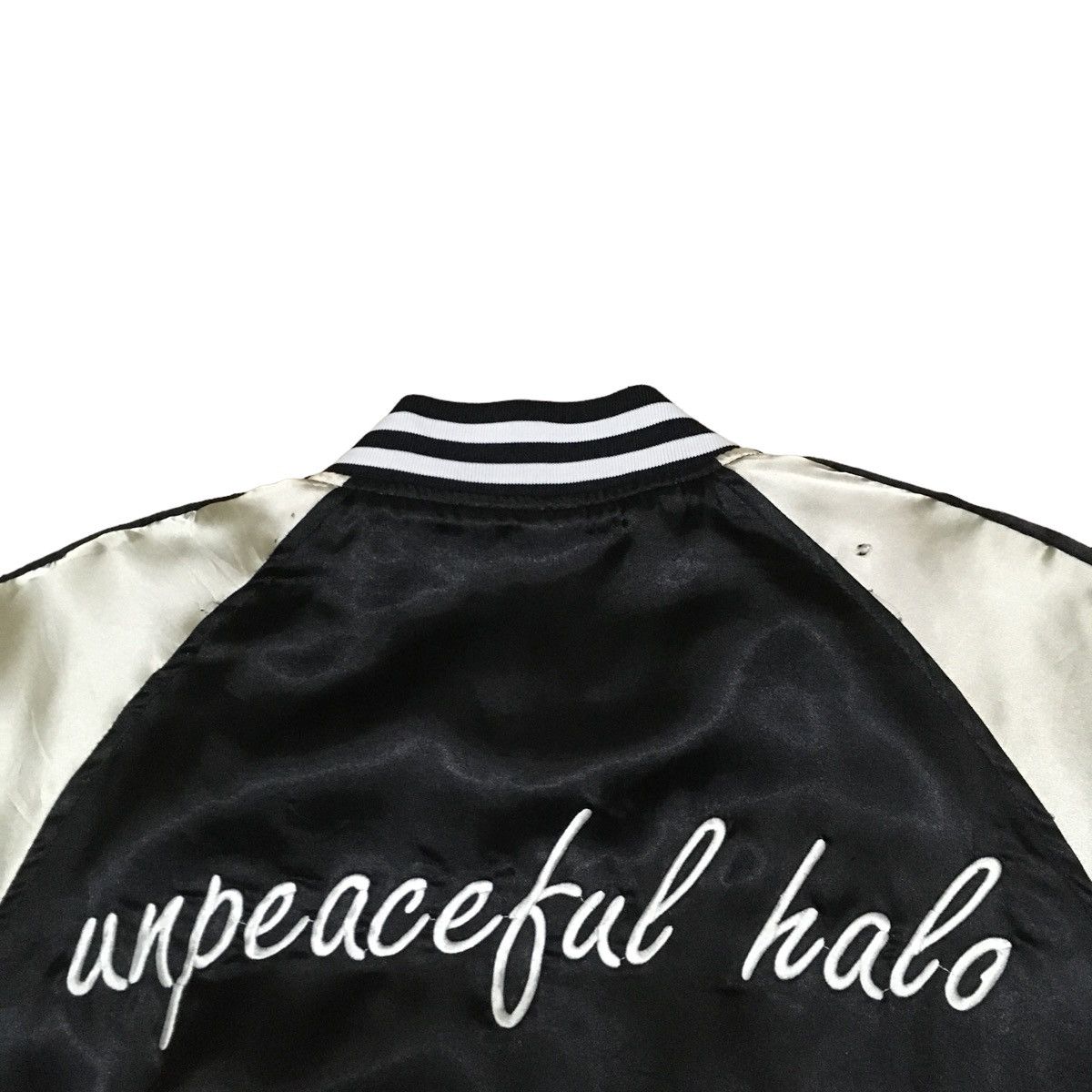 Japanese Brand × Vintage Rare Design Vintage Brand Attention Sukajan Jacket 1990s Size US L / EU 52-54 / 3 - 3 Thumbnail