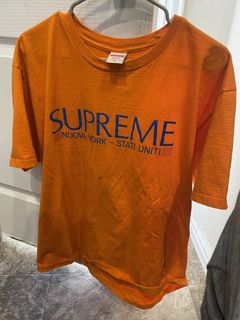 Orange Supreme T Shirt | Grailed
