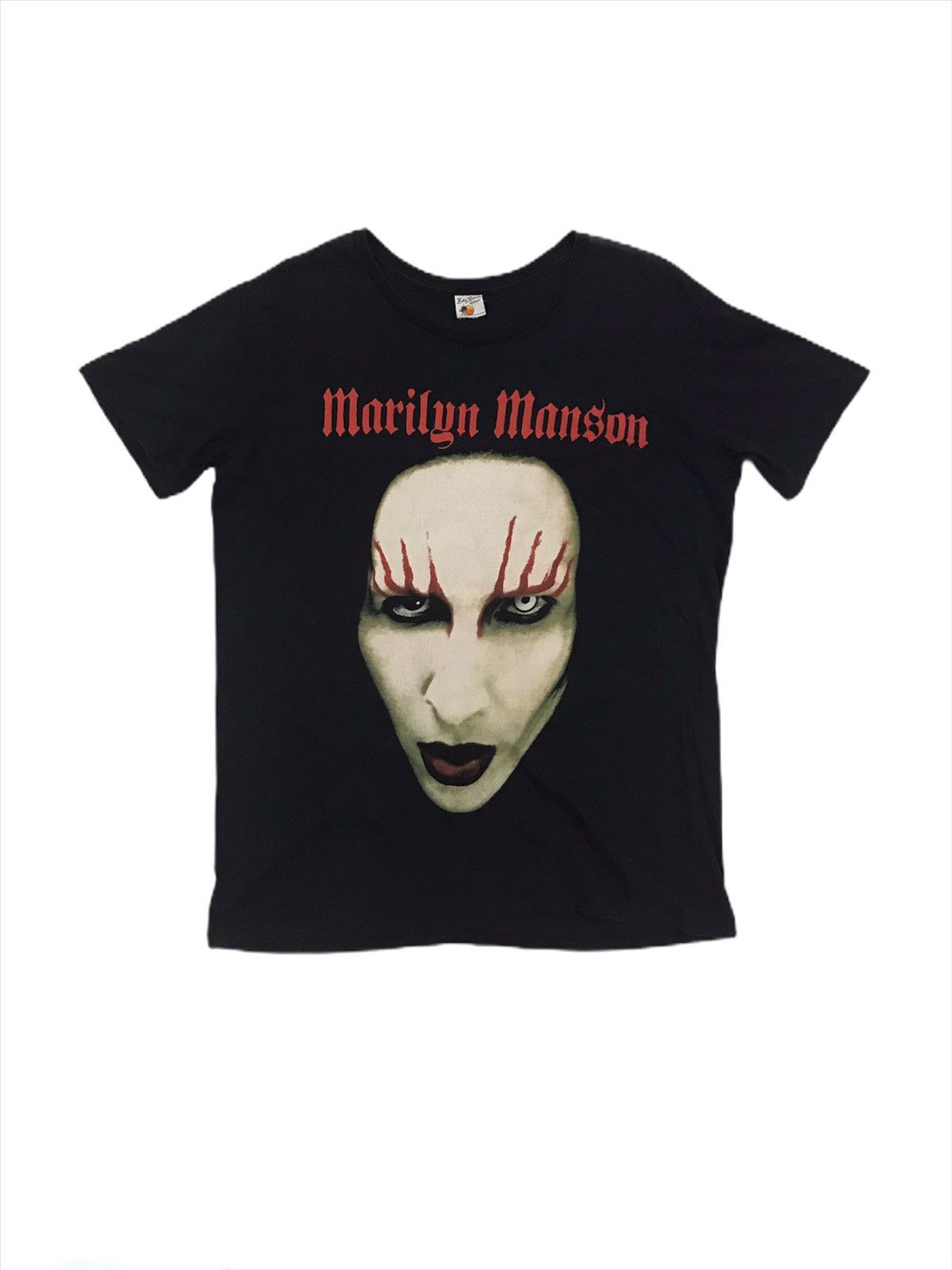 Band Tees × Vintage Vintage Marilyn Manson Red Lips Face Graphic Tour Band Tees Size US L / EU 52-54 / 3 - 2 Thumbnail