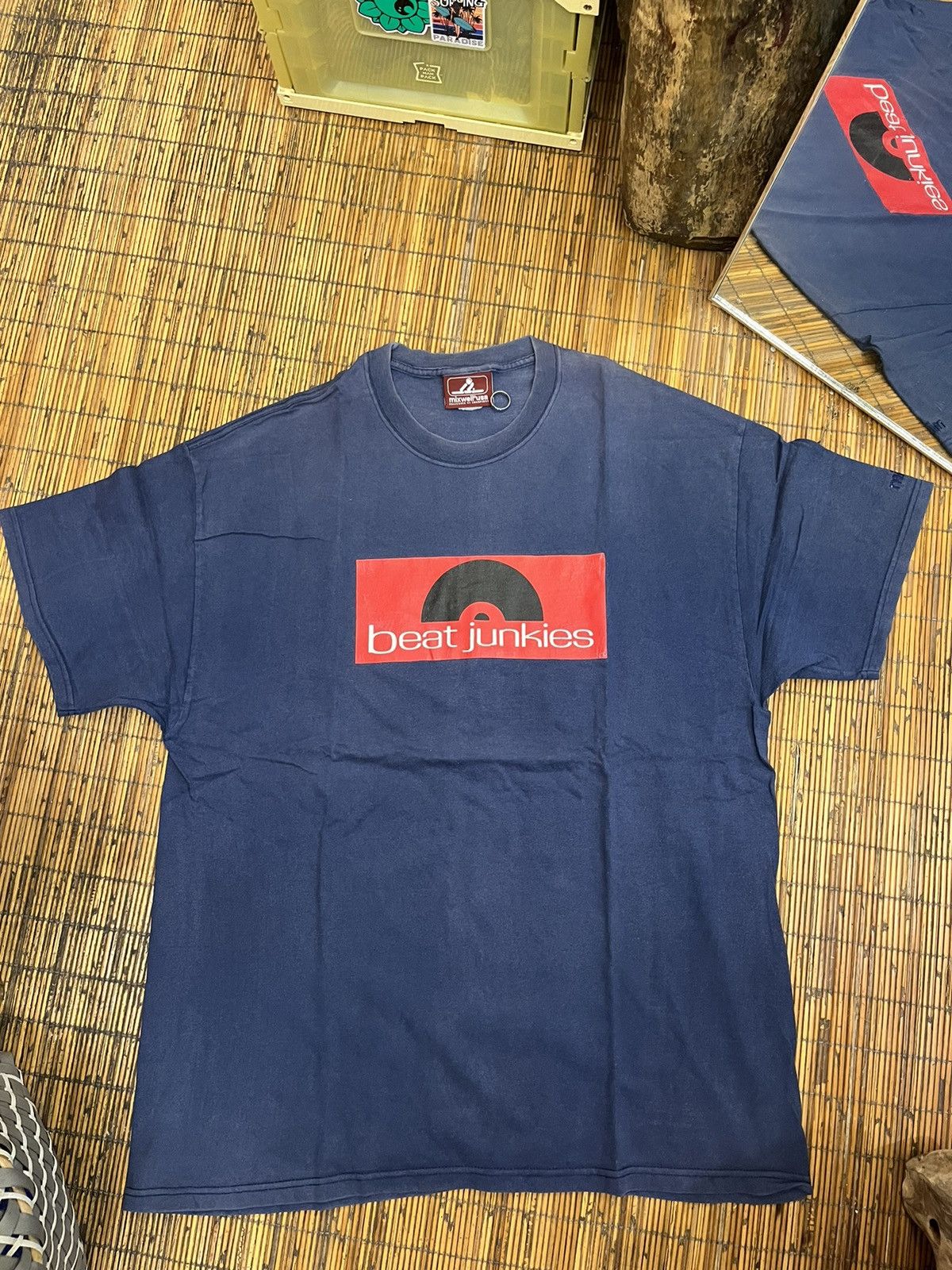 VTG MIXWELL USA BEAT JUNKIE DISK JOCKEY DJ TEE