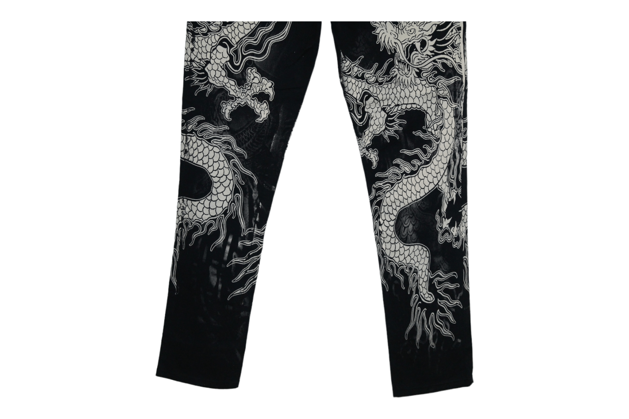 Japanese Brand 🔥STEALS🔥 Kulang Buluo Dragon printed straight jeans Size US 32 / EU 48 - 6 Thumbnail
