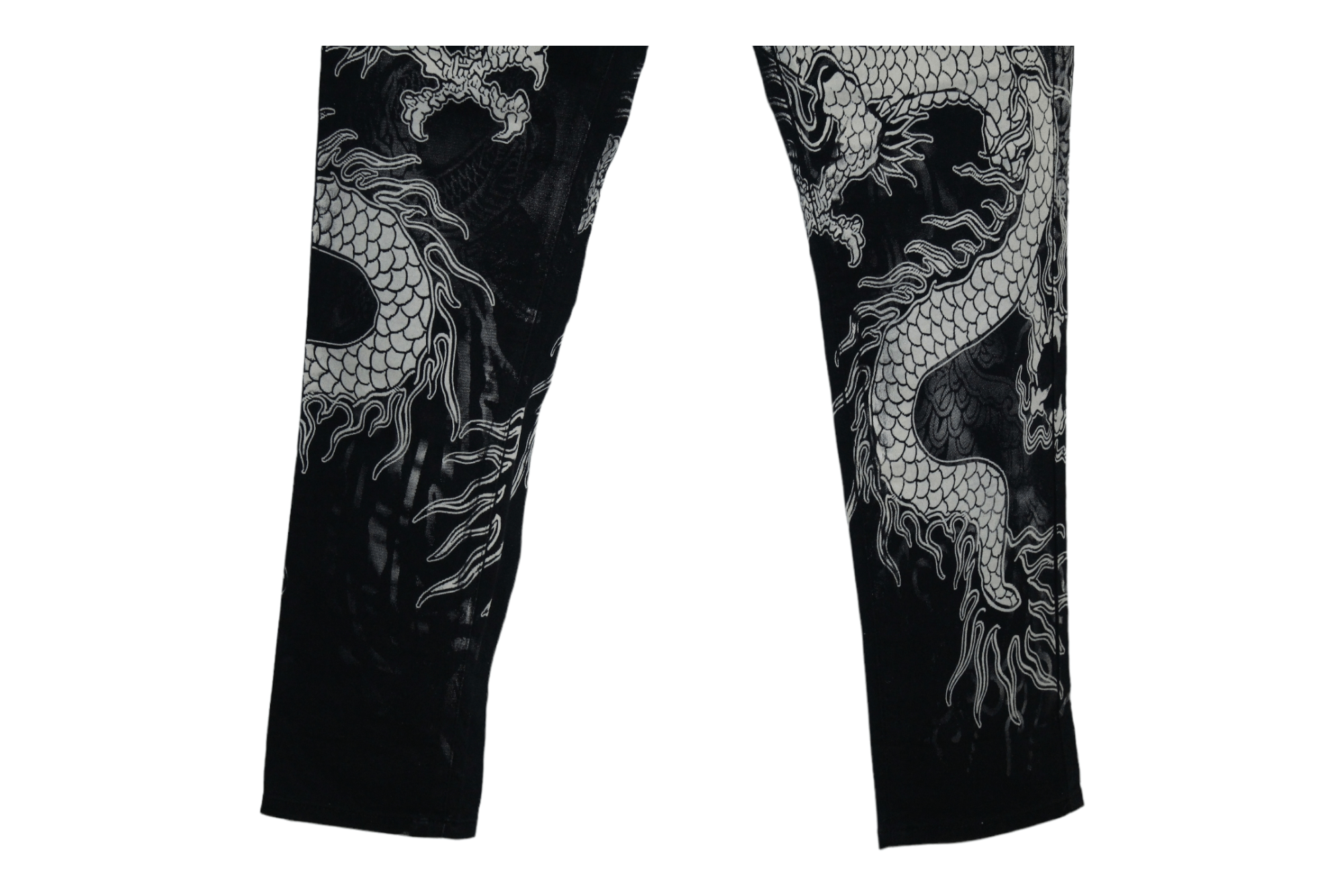 Japanese Brand 🔥STEALS🔥 Kulang Buluo Dragon printed straight jeans Size US 32 / EU 48 - 4 Thumbnail
