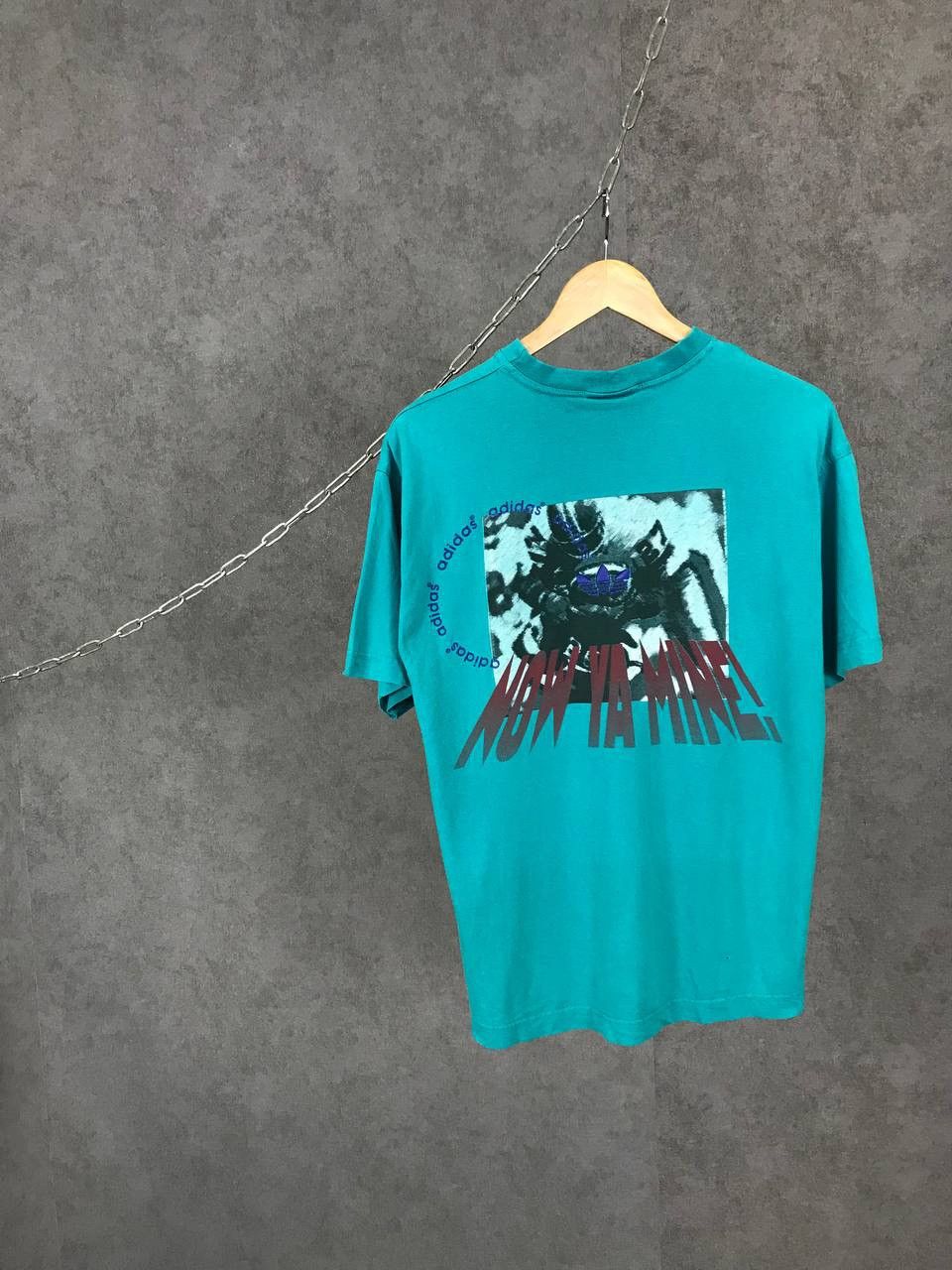 Vintage Adidas vintage streetwear overprinted tee Size US S / EU 44-46 / 1 - 2 Thumbnail