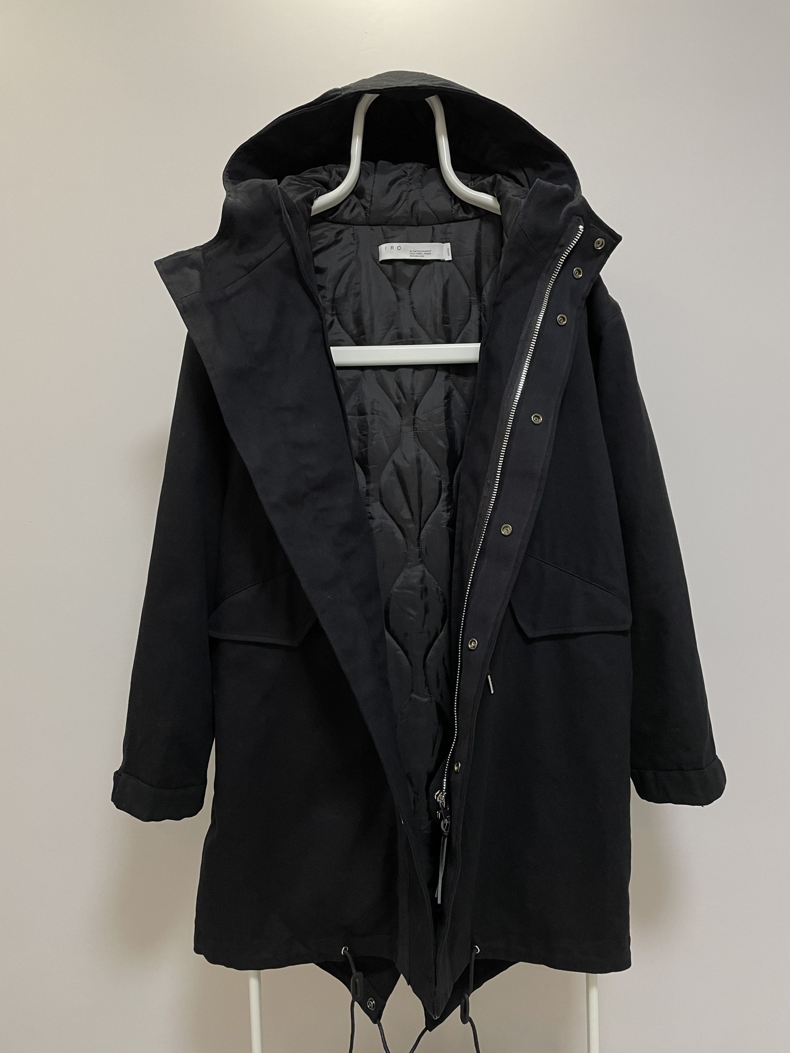 Iro IRO Paris Bareamen Parka Black Men’s Jacket Coat RRP $900 Size US M / EU 48-50 / 2 - 6 Thumbnail