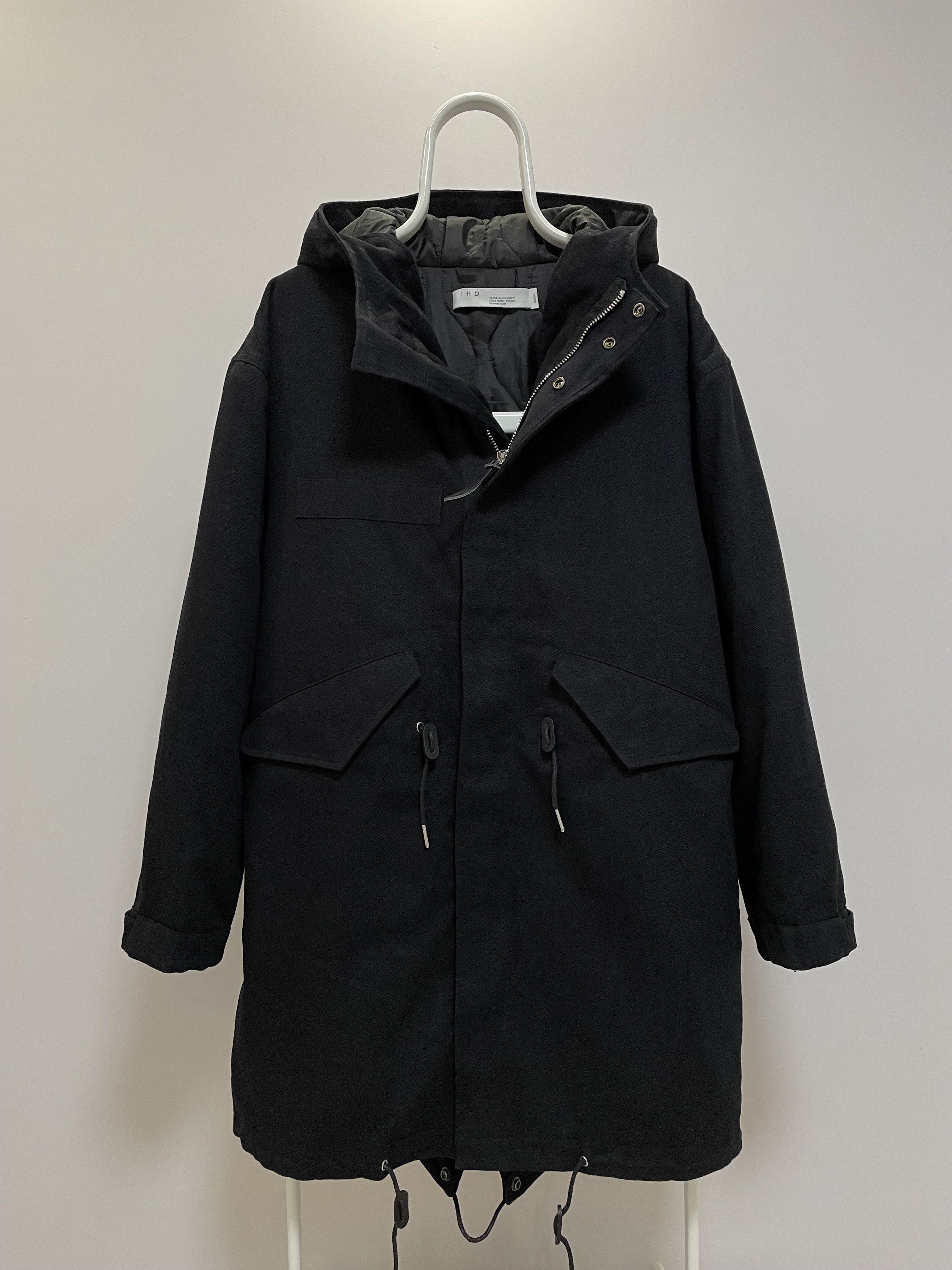 Iro IRO Paris Bareamen Parka Black Men’s Jacket Coat RRP $900 Size US M / EU 48-50 / 2 - 2 Thumbnail