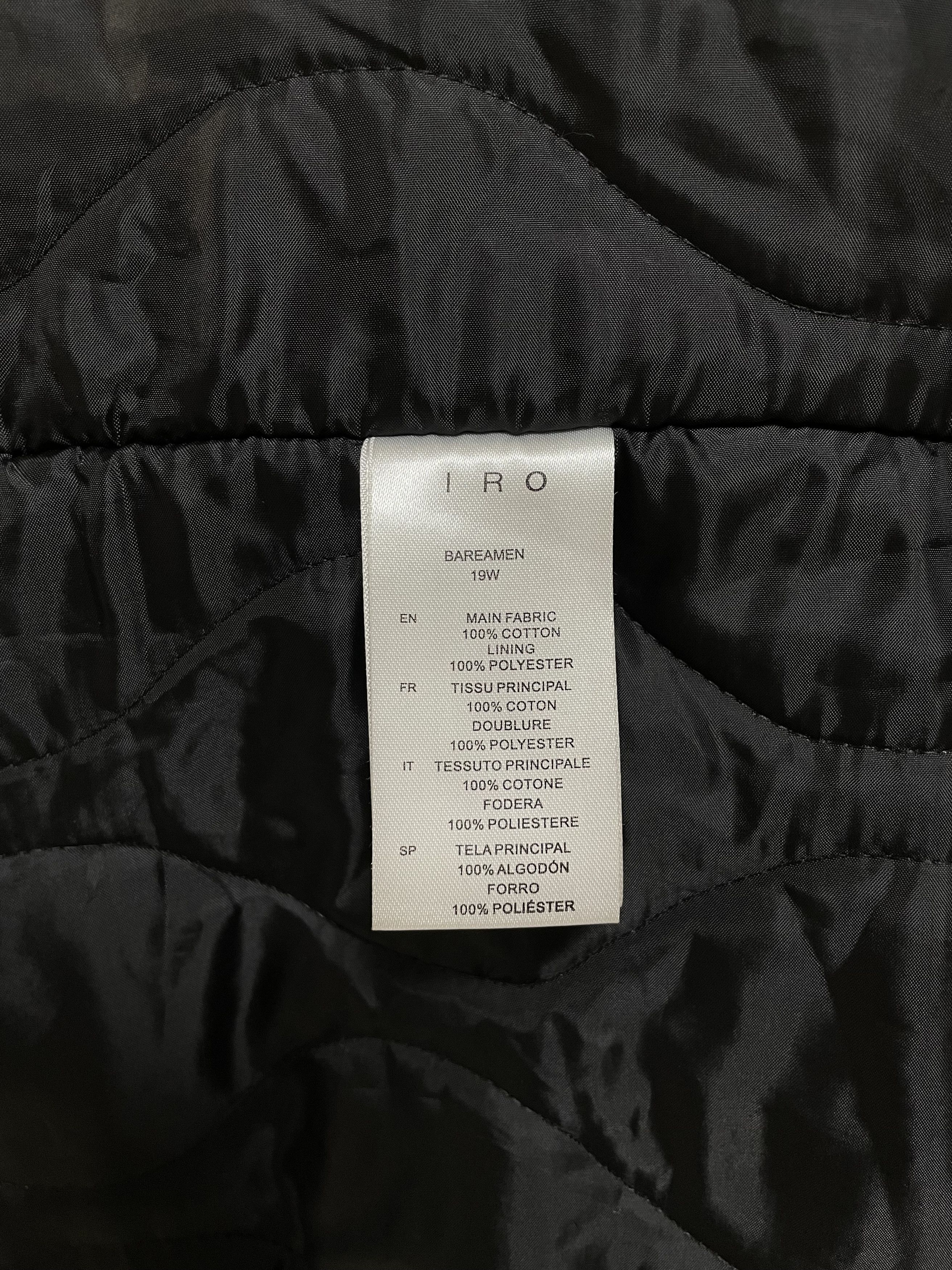 Iro IRO Paris Bareamen Parka Black Men’s Jacket Coat RRP $900 Size US M / EU 48-50 / 2 - 11 Thumbnail