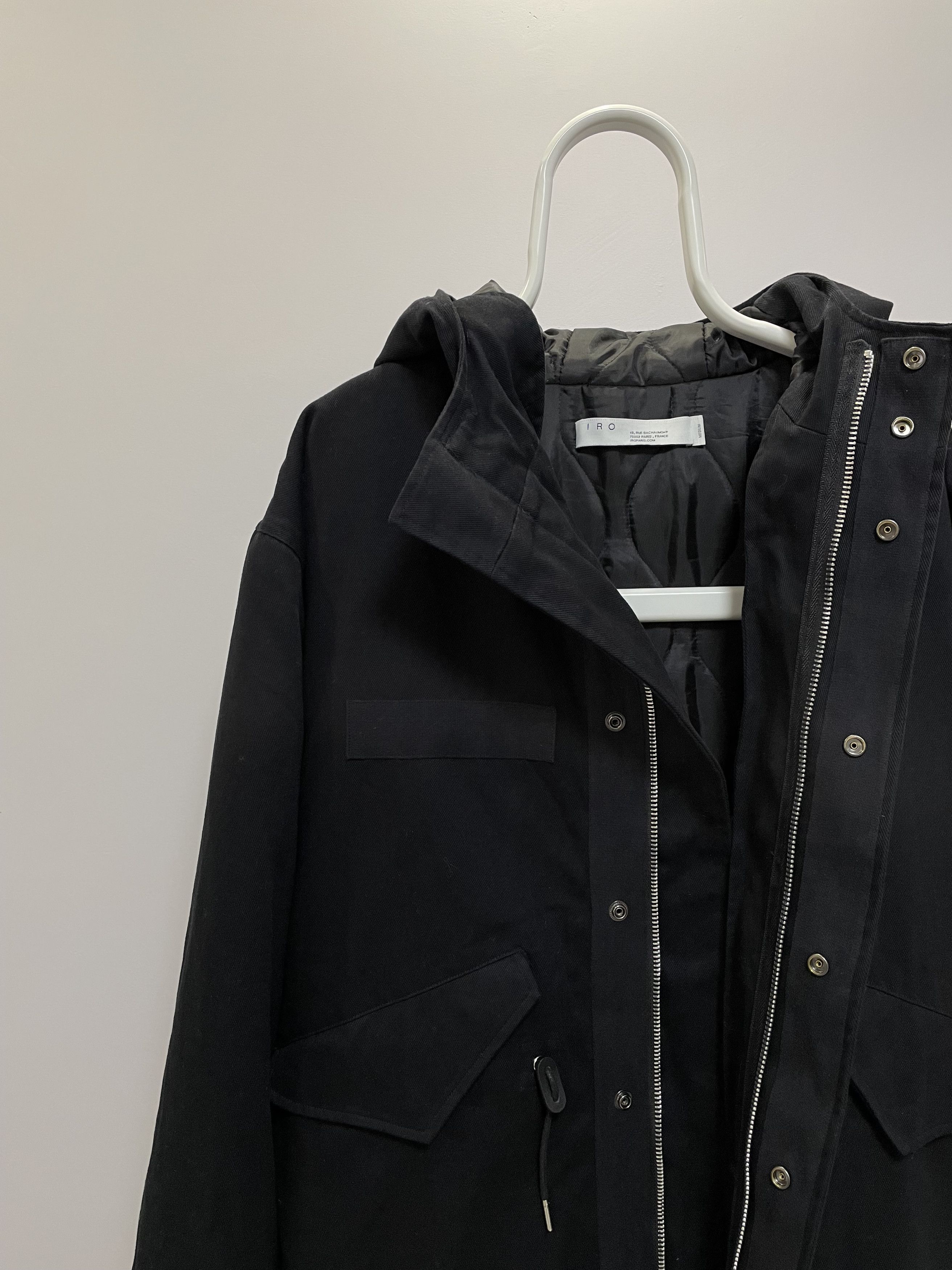 Iro IRO Paris Bareamen Parka Black Men’s Jacket Coat RRP $900 Size US M / EU 48-50 / 2 - 8 Thumbnail