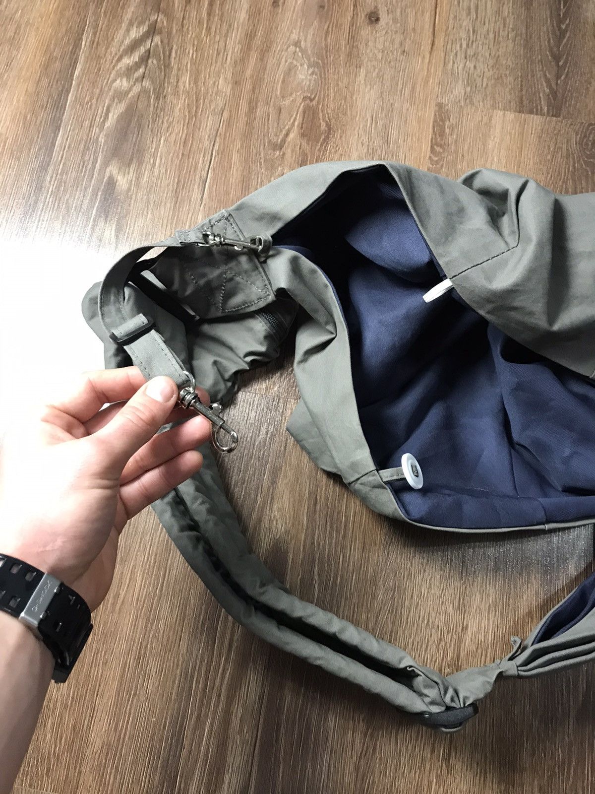 Japanese Brand × Vintage Oversized Crossbody messenger Grey bag Size ONE SIZE - 7 Thumbnail