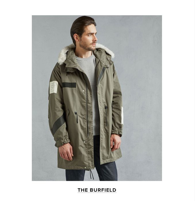 Belstaff BELSTAFF Burfield Parka Green Smoke Jacket Coat RRP $1895 ...