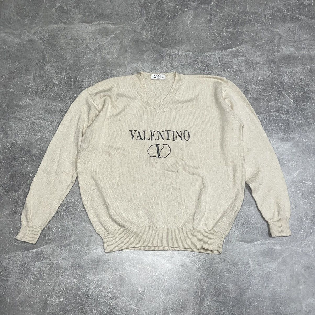 Valentino × Vintage VINTAGE VALENTINO KNITTED SWEATER Y2k knit studio Size US L / EU 52-54 / 3 - 1 Thumbnail
