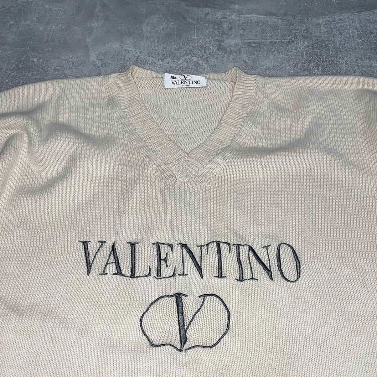 Valentino × Vintage VINTAGE VALENTINO KNITTED SWEATER Y2k knit studio Size US L / EU 52-54 / 3 - 2 Thumbnail