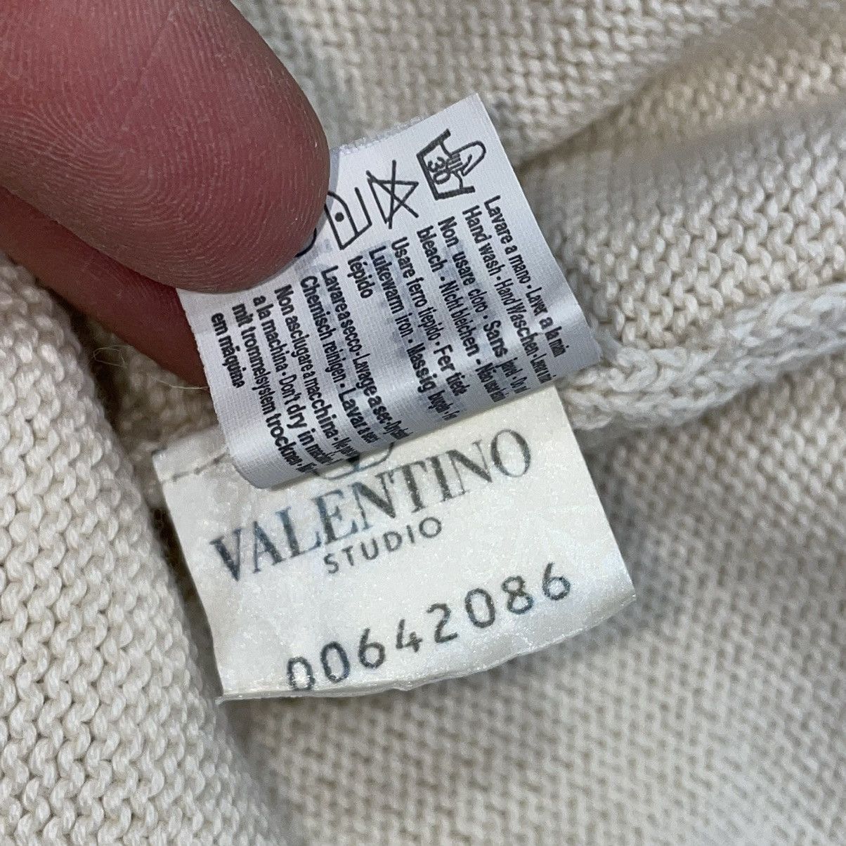Valentino × Vintage VINTAGE VALENTINO KNITTED SWEATER Y2k knit studio Size US L / EU 52-54 / 3 - 5 Thumbnail