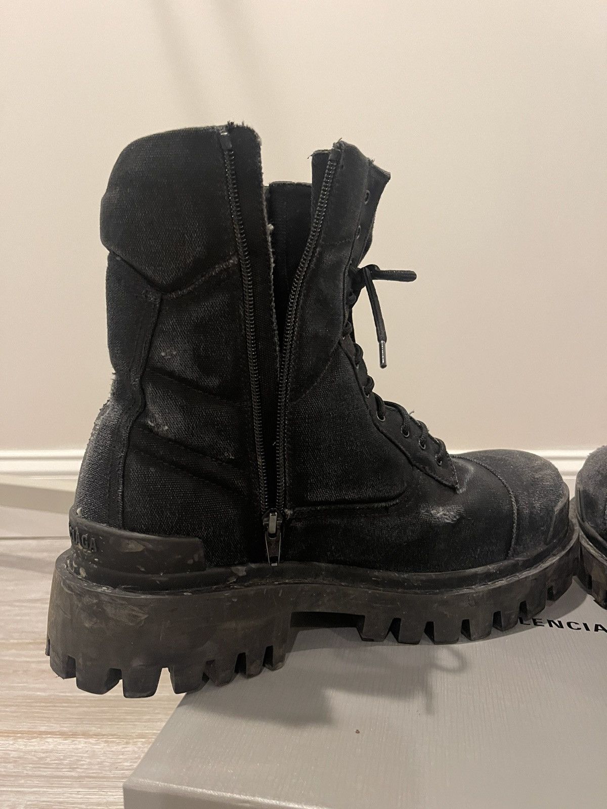 Balenciaga Balenciaga Canvas Strike Boots Size US 12 / EU 45 - 6 Thumbnail