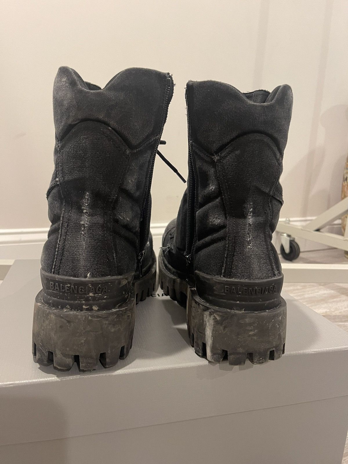 Balenciaga Balenciaga Canvas Strike Boots Size US 12 / EU 45 - 4 Thumbnail