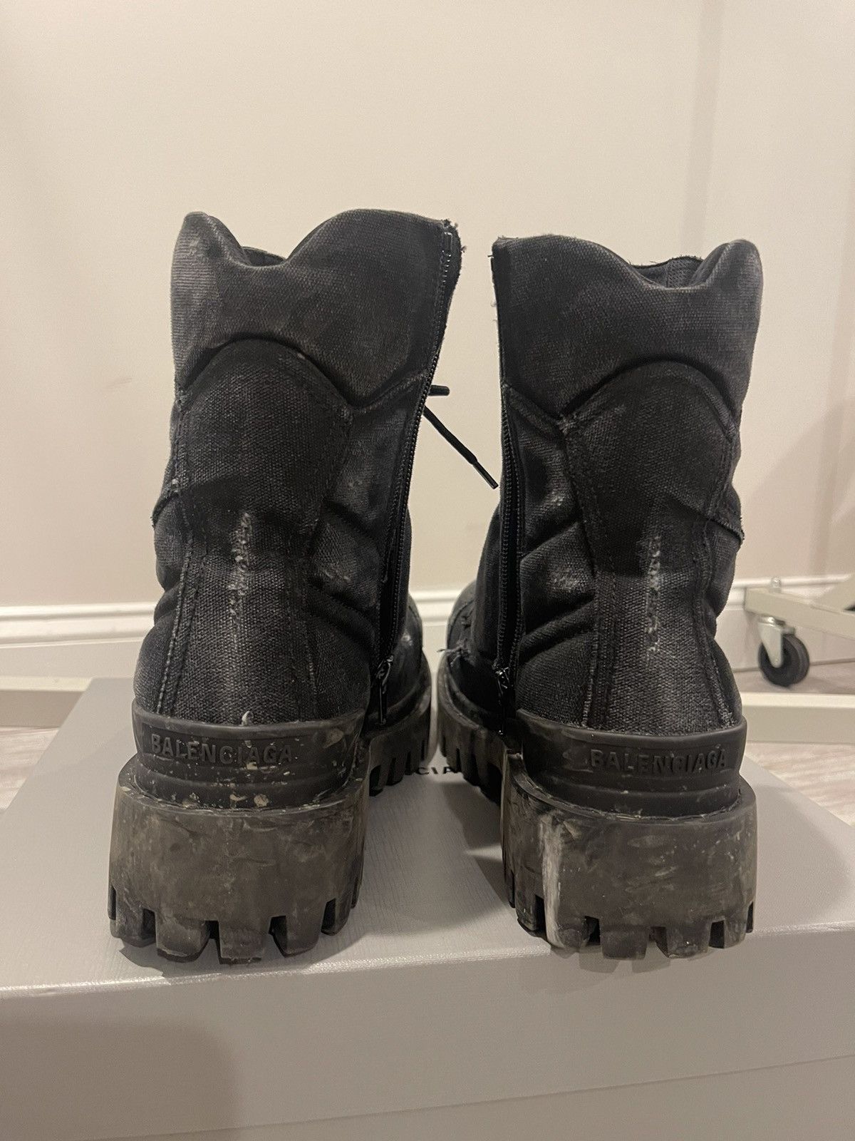 Balenciaga Balenciaga Canvas Strike Boots Size US 12 / EU 45 - 5 Thumbnail