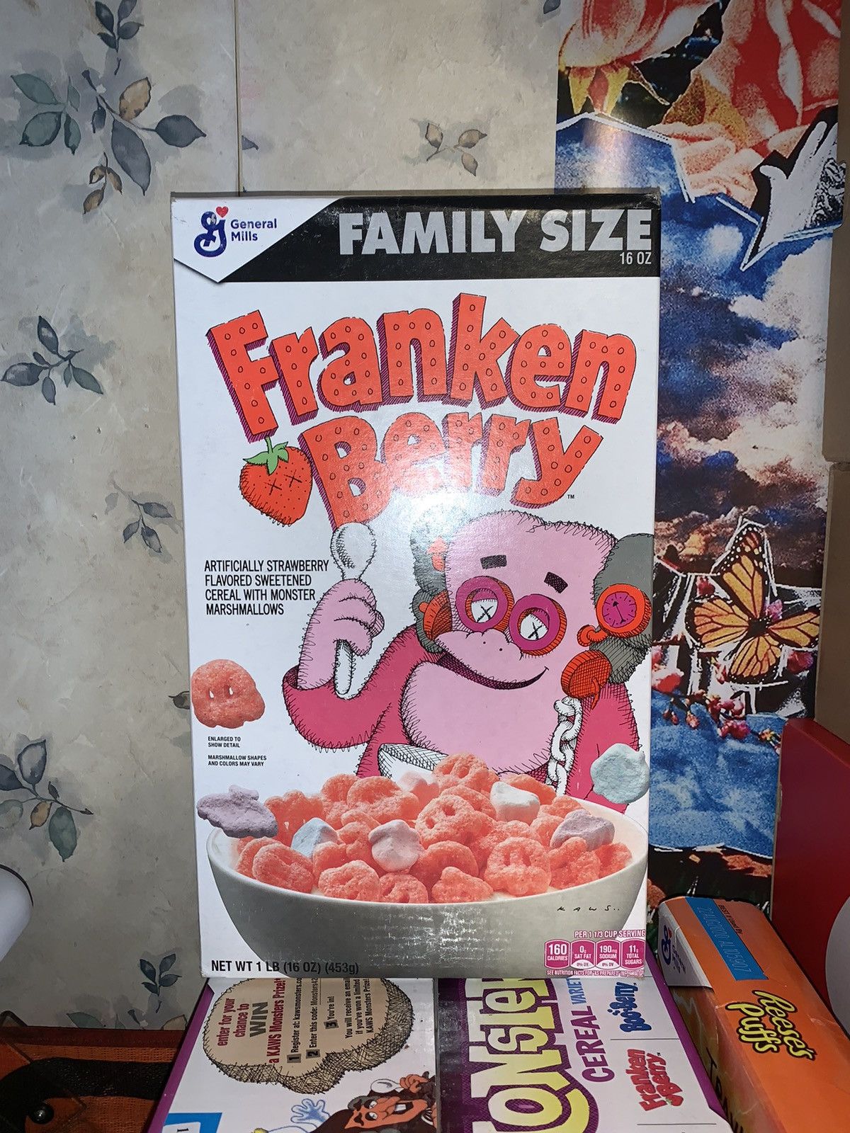 Kaws Kaws Monsters Cereal - Frankenberry | Grailed