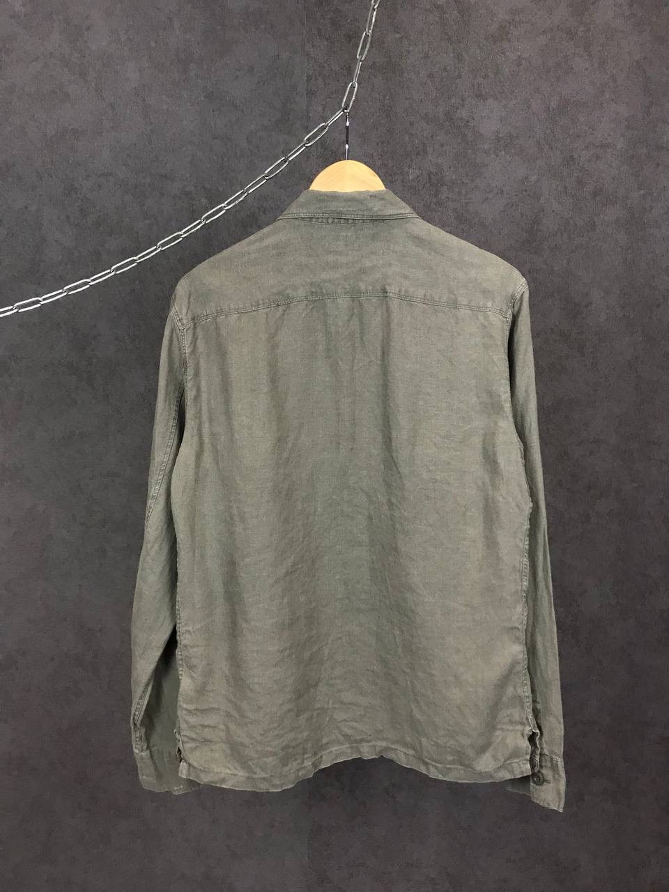 Allsaints Allsaints luxury streetwear linen shirt Size US M / EU 48-50 / 2 - 5 Thumbnail