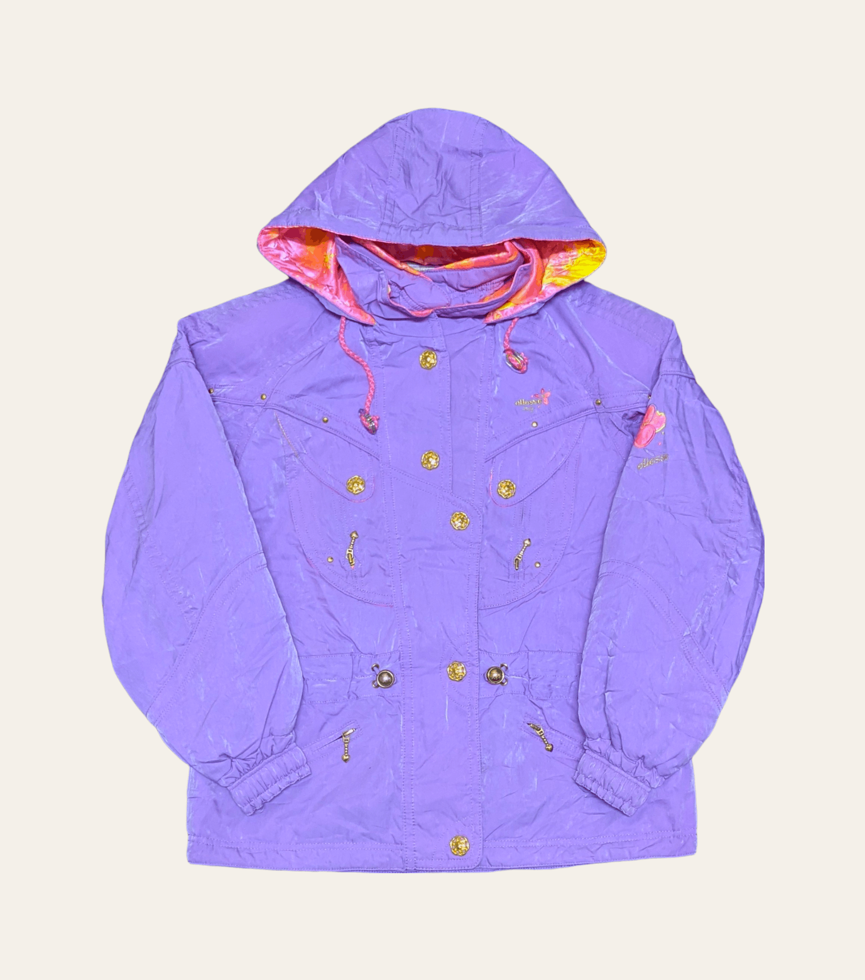 Ellesse × Goldwin × Vintage Vintage 90s Ellesse Vibrant Ski Hooded Light Jacket Size US L / EU 52-54 / 3 - 1 Thumbnail