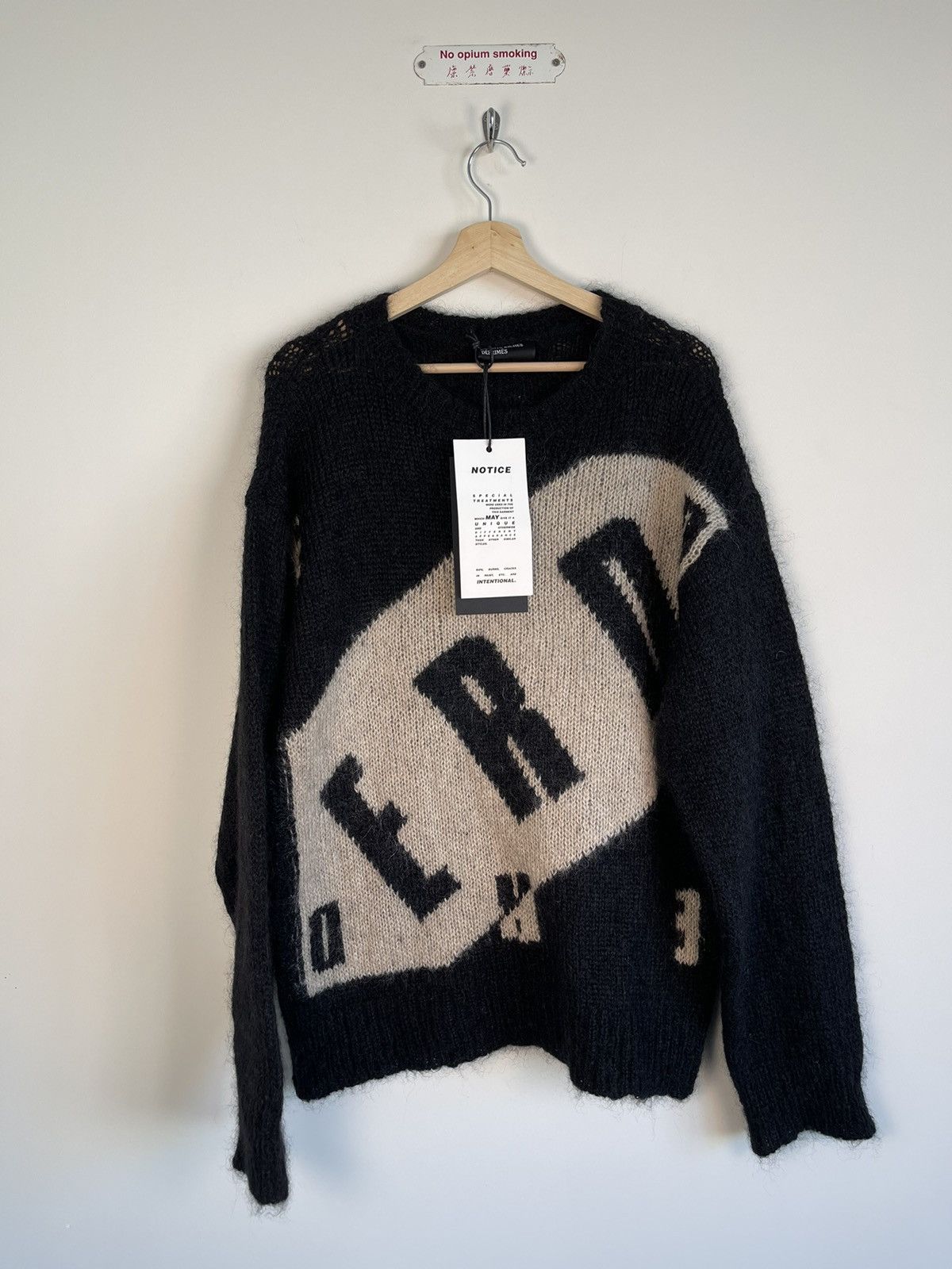 Enfants Riches Deprimes 🚭ICONIC🚭Mohair ERD Logo Television Sweater Size ...