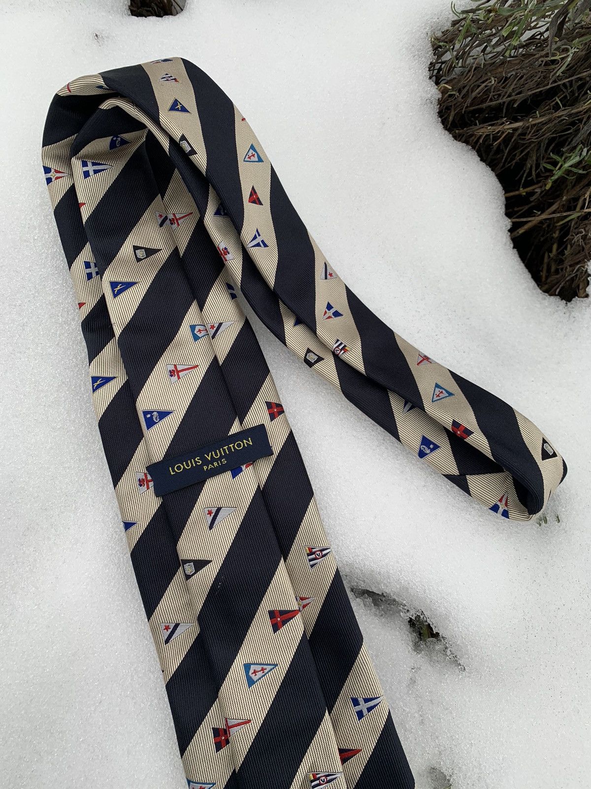 Louis Vuitton Louis Vuitton cup flag logo tie Size ONE SIZE - 6 Thumbnail