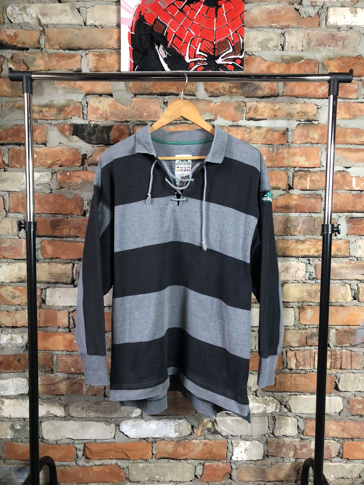 Adidas Vintage Adidas Equipment Sweatshirt Long Sleeve Size US L / EU 52-54 / 3 - 1 Thumbnail