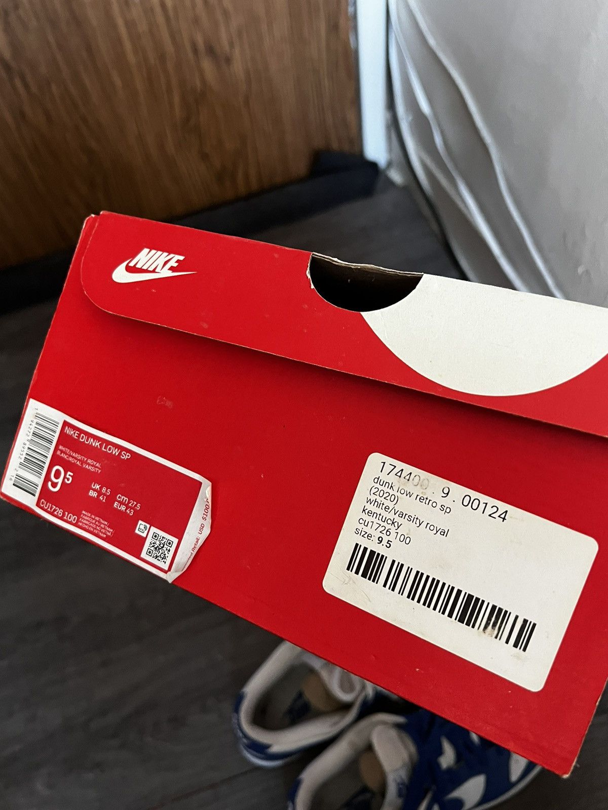 Jordan Brand Nike Kentucky Blue Dunk Low Size US 9.5 / EU 42-43 - 5 Thumbnail