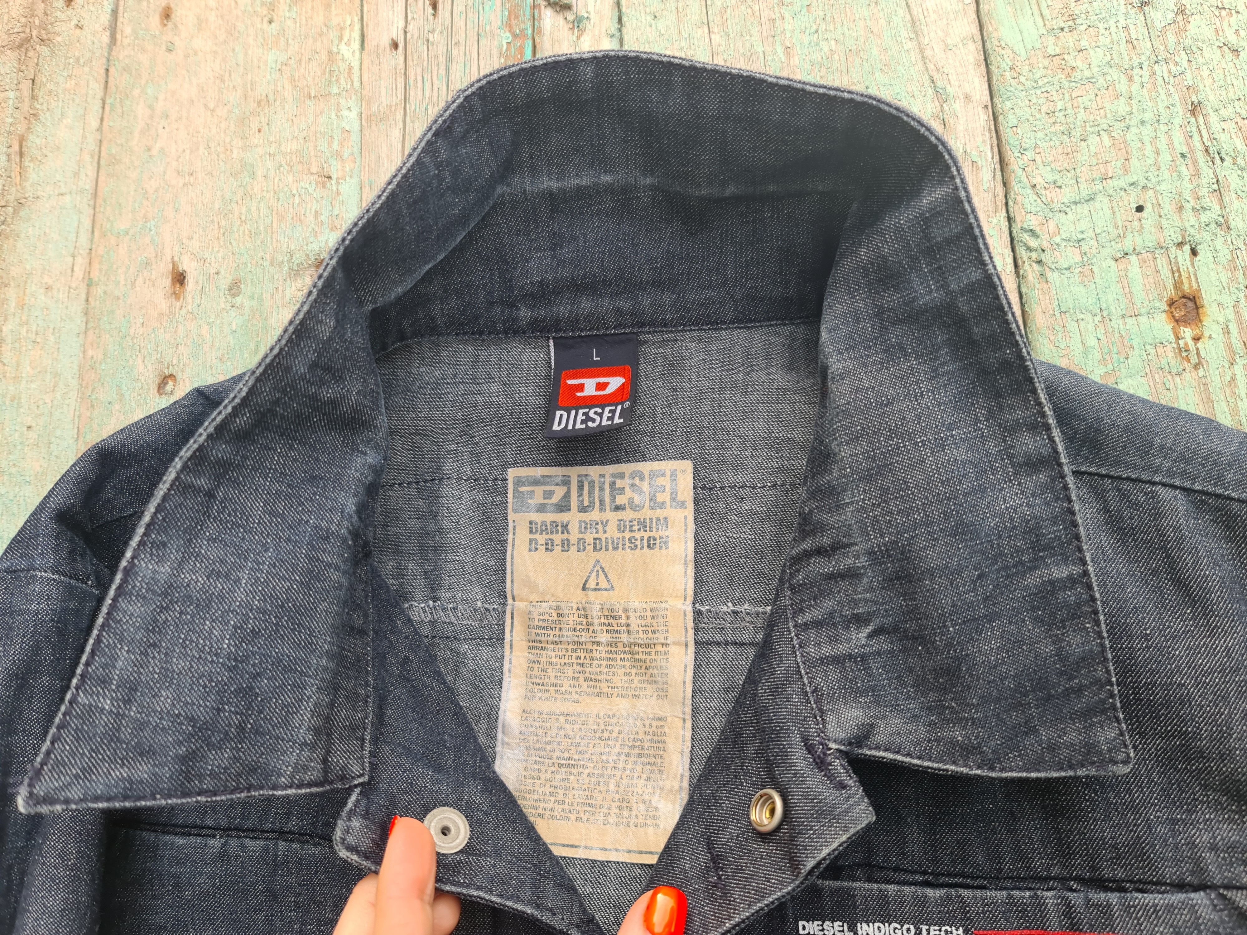 Diesel Diesel Dark Dry Denim Devision Jacket Vintage Size US L / EU 52-54 / 3 - 7 Thumbnail