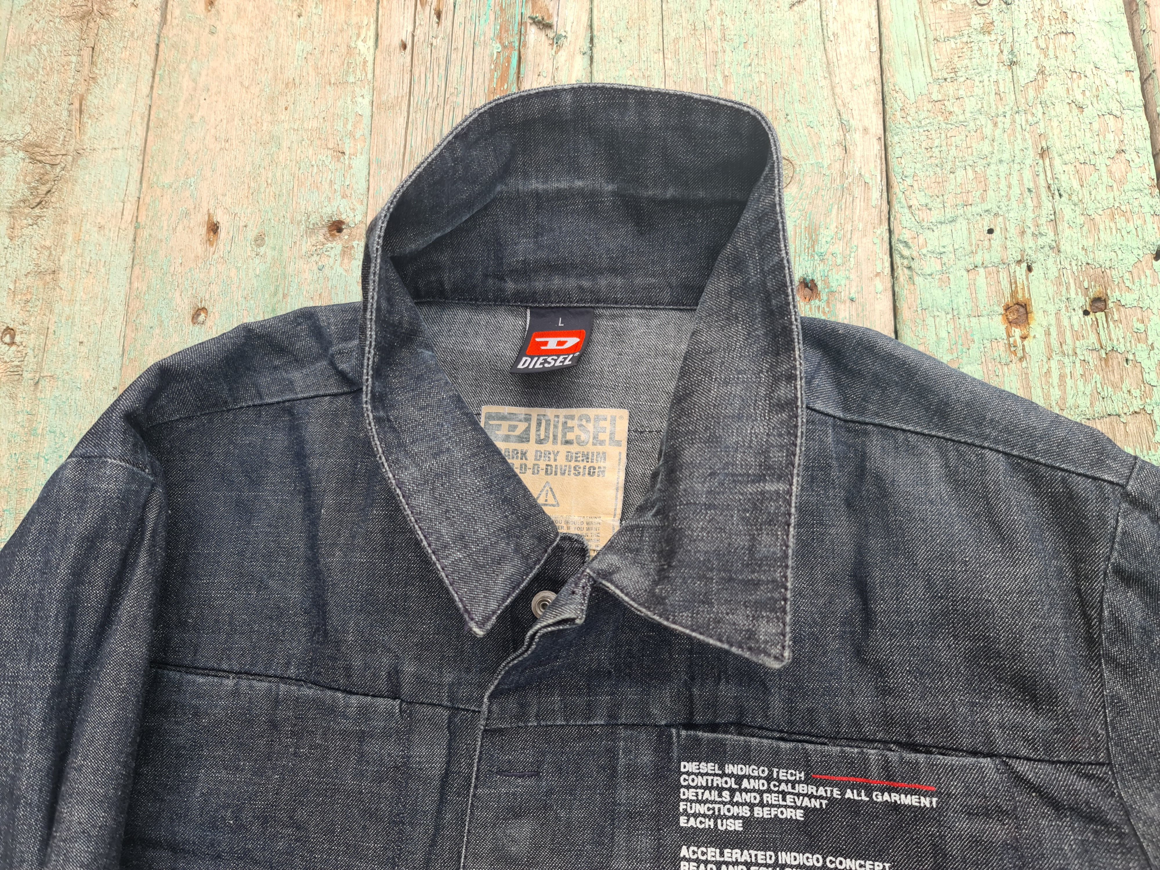 Diesel Diesel Dark Dry Denim Devision Jacket Vintage Size US L / EU 52-54 / 3 - 8 Thumbnail