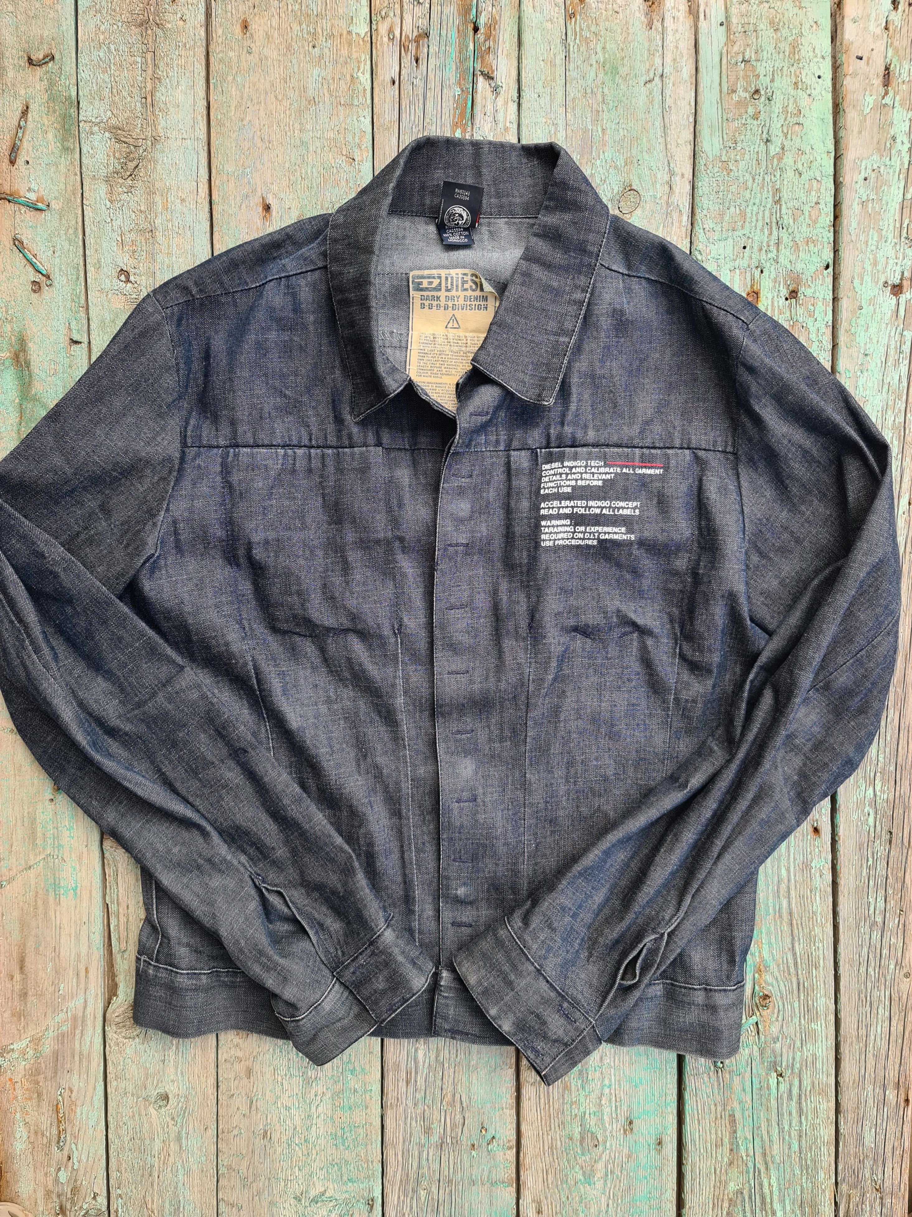 Diesel Diesel Dark Dry Denim Devision Jacket Vintage Size US L / EU 52-54 / 3 - 10 Thumbnail