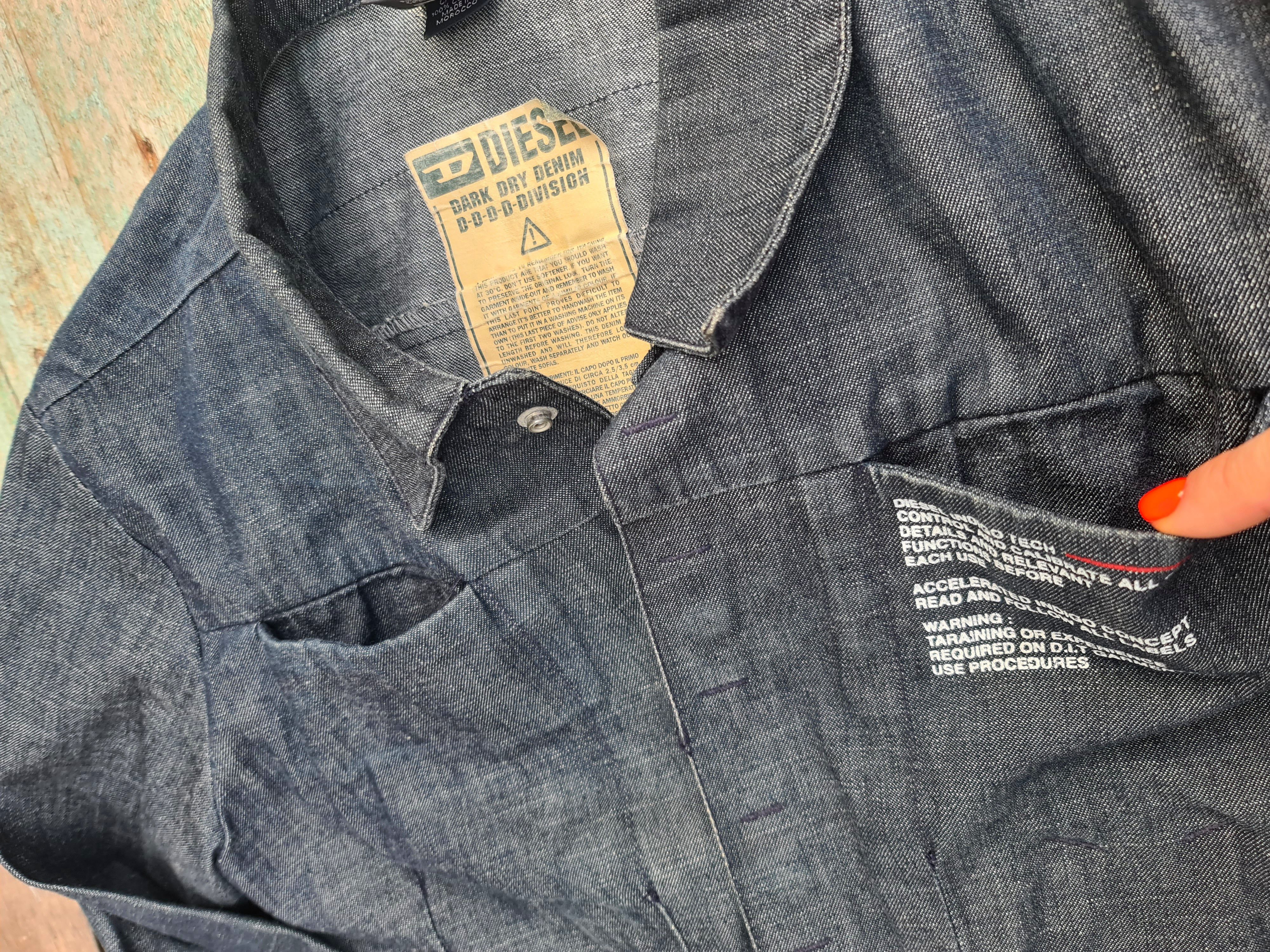Diesel Diesel Dark Dry Denim Devision Jacket Vintage Size US L / EU 52-54 / 3 - 11 Thumbnail
