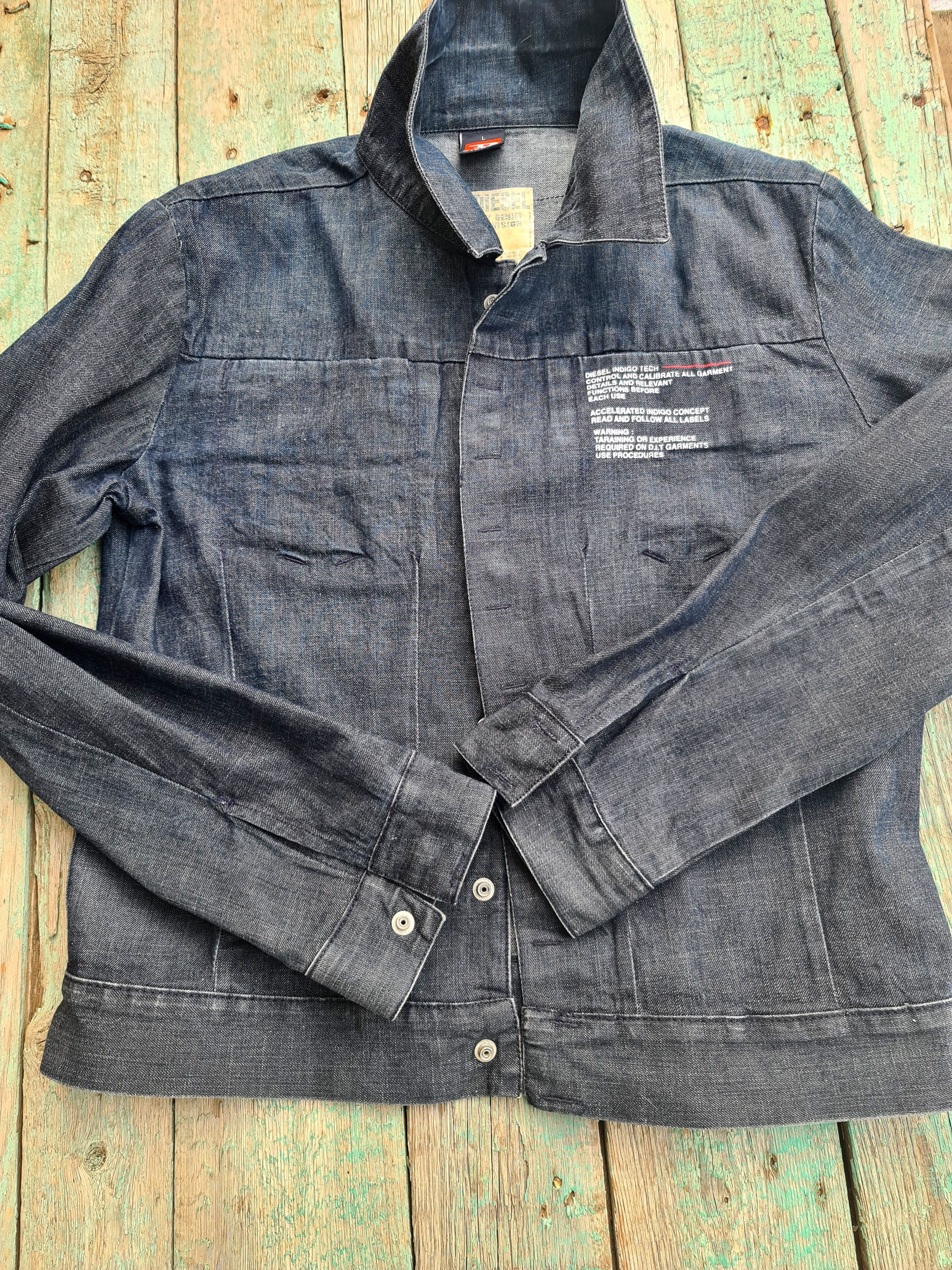Diesel Diesel Dark Dry Denim Devision Jacket Vintage Size US L / EU 52-54 / 3 - 4 Thumbnail