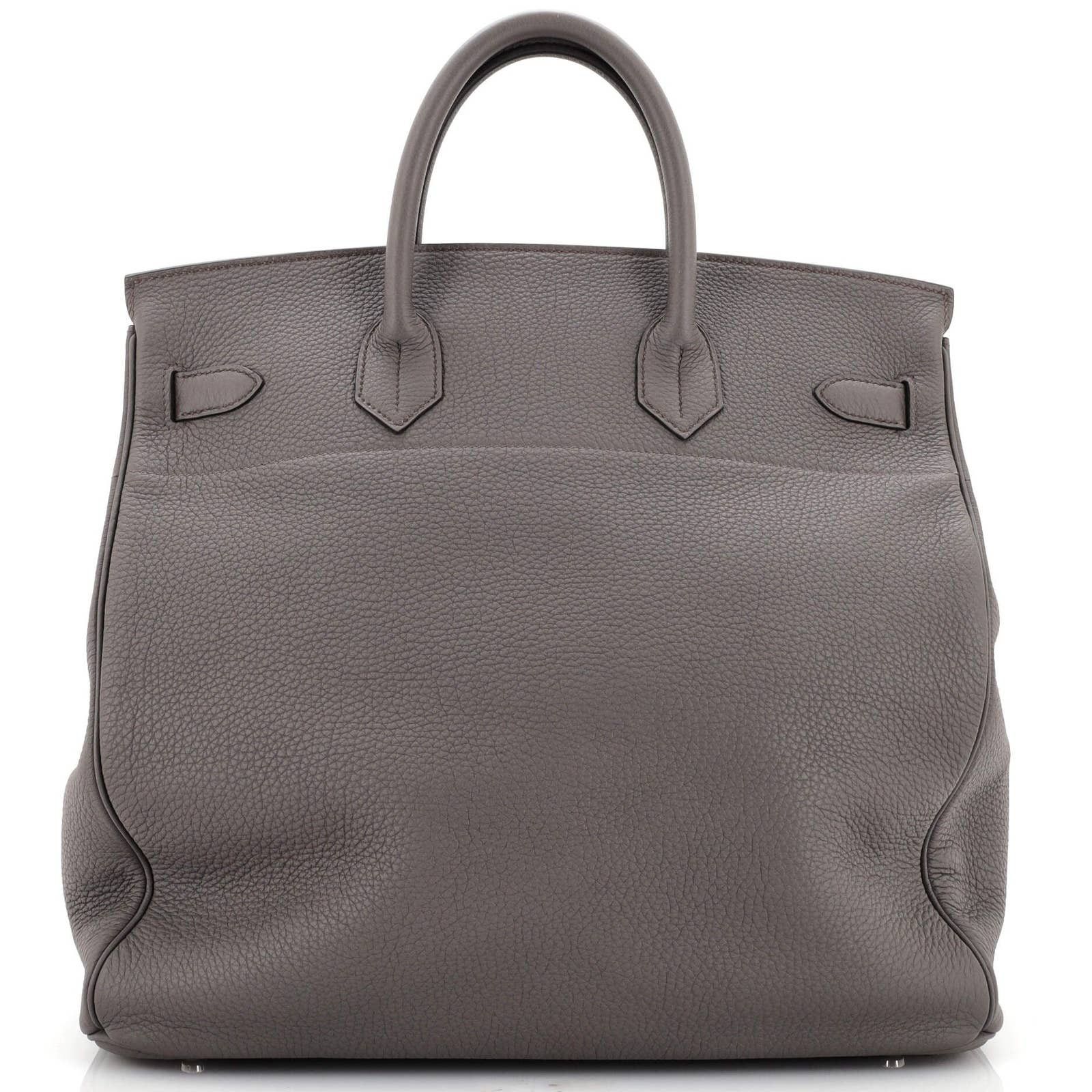 Hermes HAC HSS Birkin Bag Grey Togo with Palladium Hardware 40 Size ONE SIZE - 4 Thumbnail