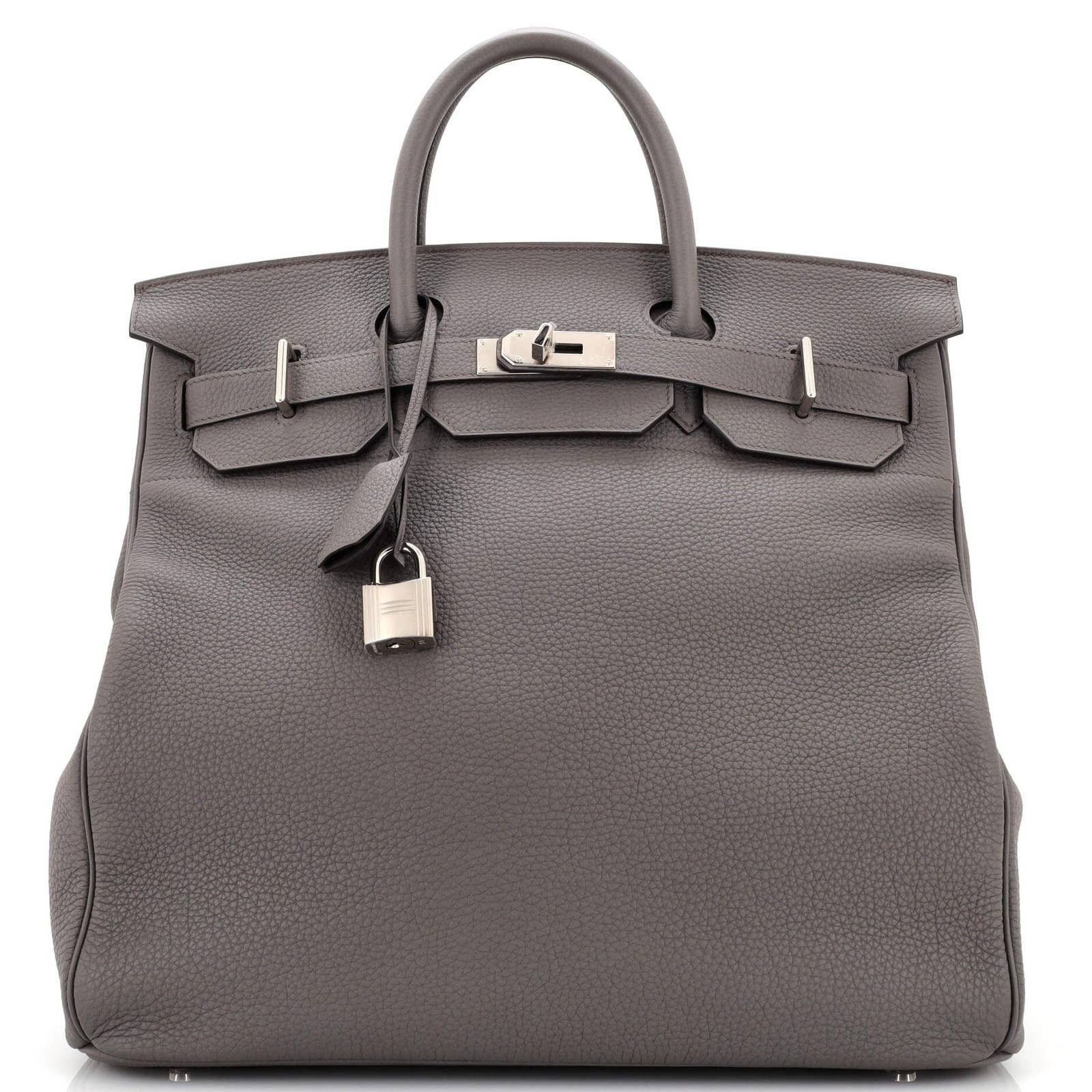 Hermes HAC HSS Birkin Bag Grey Togo with Palladium Hardware 40 Size ONE SIZE - 1 Thumbnail