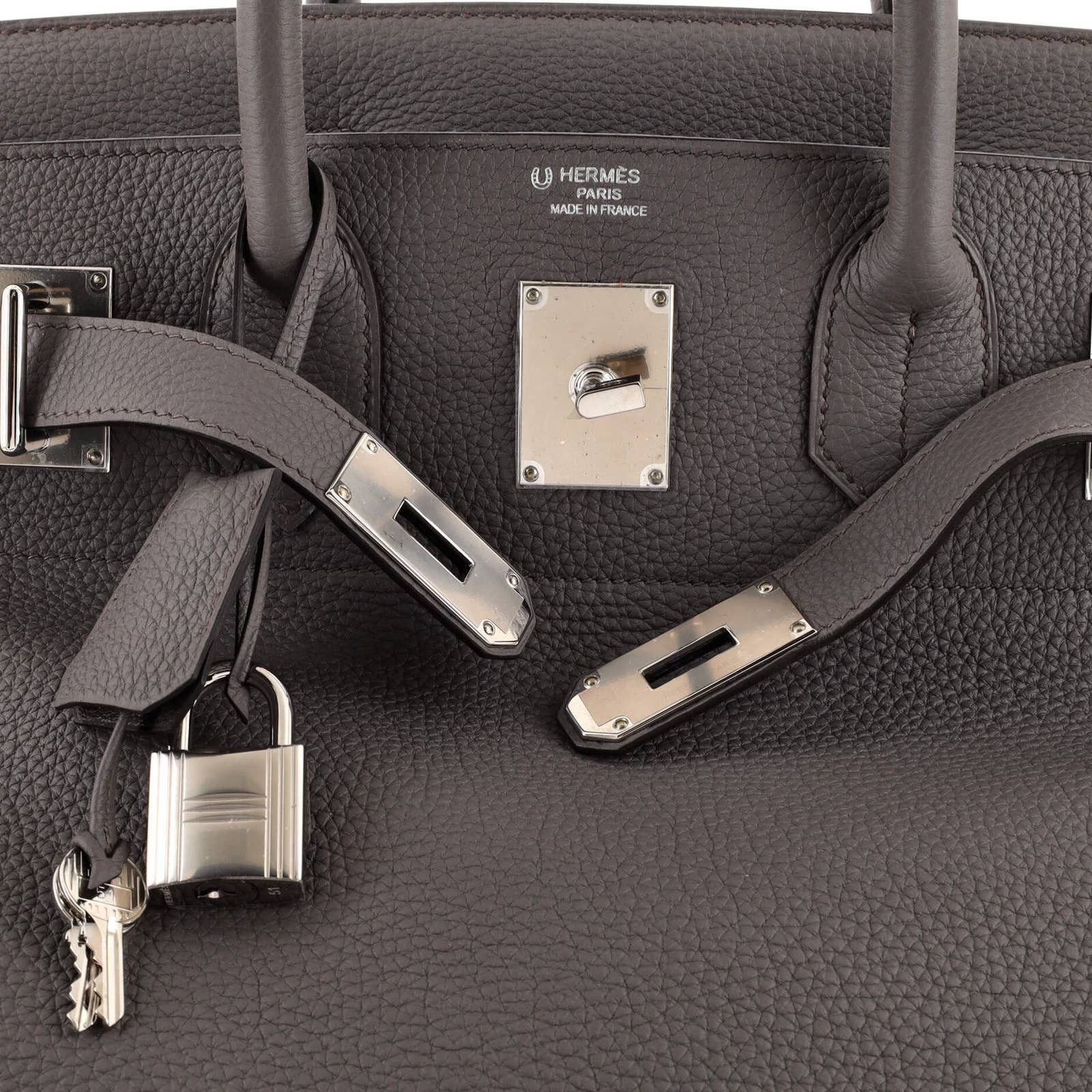 Hermes HAC HSS Birkin Bag Grey Togo with Palladium Hardware 40 Size ONE SIZE - 7 Thumbnail