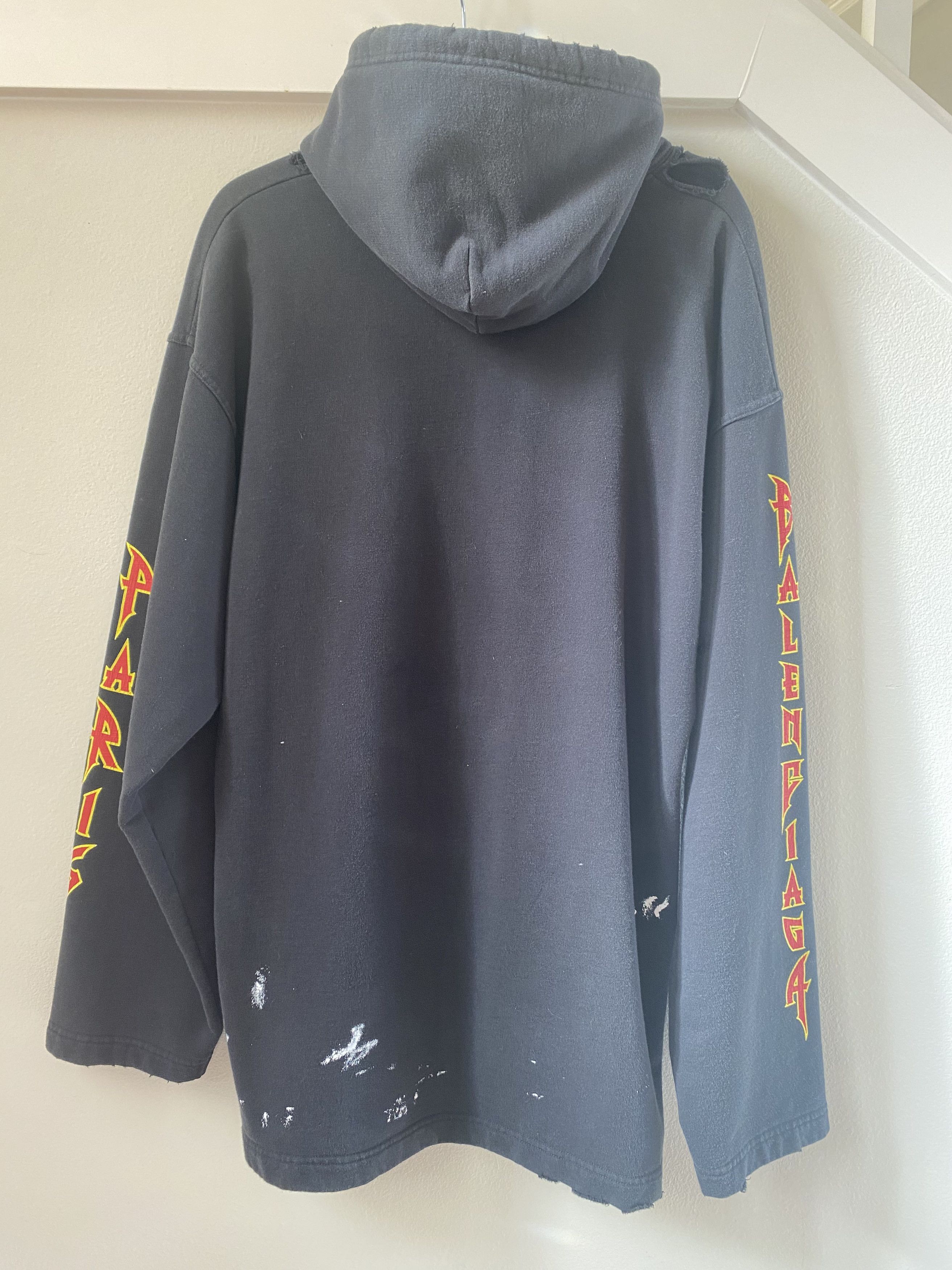 Balenciaga Balenciaga Metal Hoodie Size US M / EU 48-50 / 2 - 2 Thumbnail