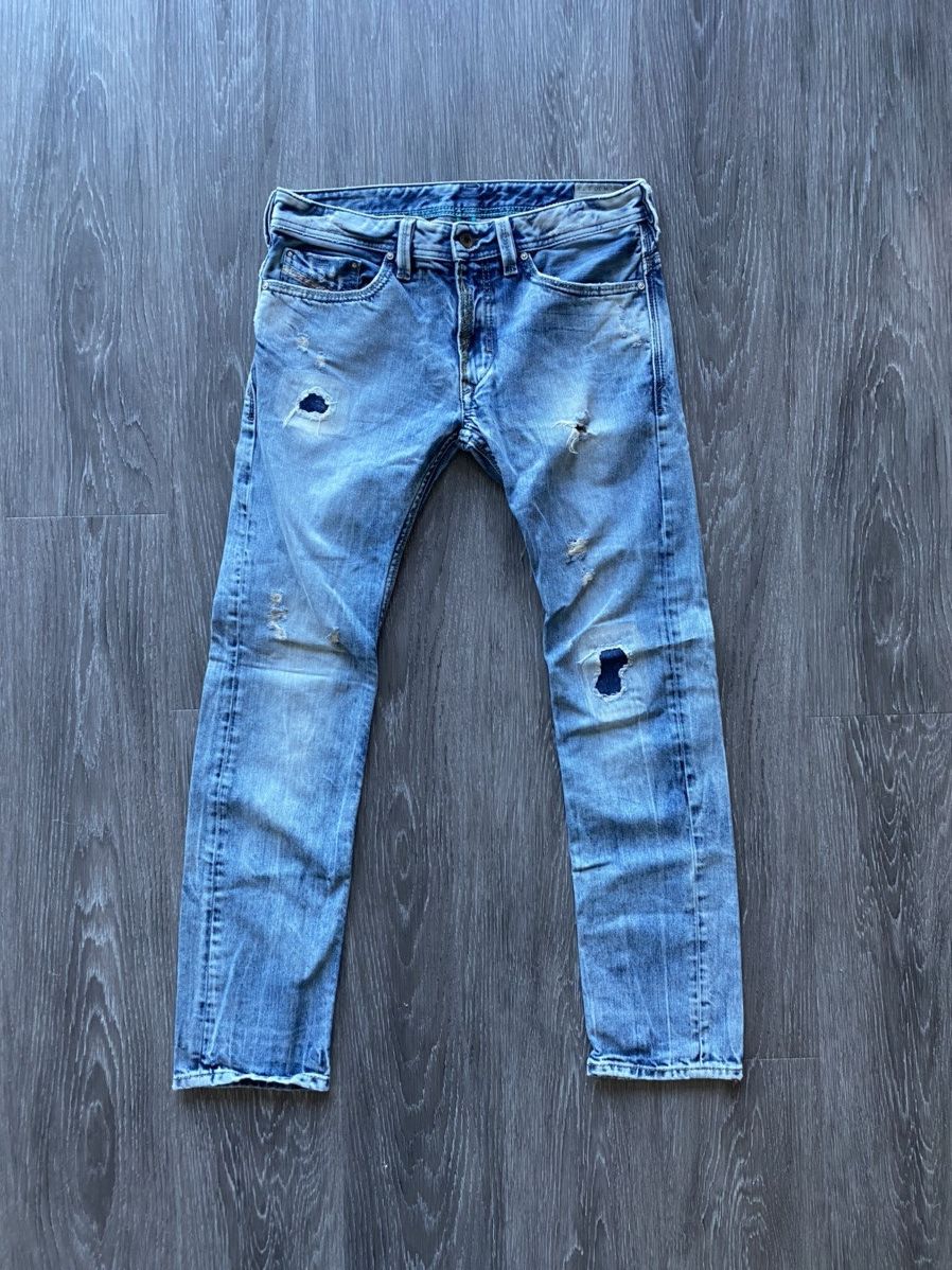 Diesel Diesel Thanaz Slim Patch Denim Jeans Rare Skinny Y2K Italy Size US 30 / EU 46 - 1 Thumbnail