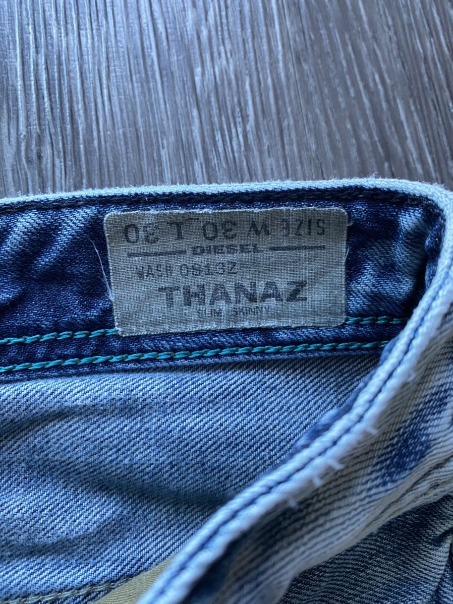 Diesel Diesel Thanaz Slim Patch Denim Jeans Rare Skinny Y2K Italy Size US 30 / EU 46 - 5 Thumbnail
