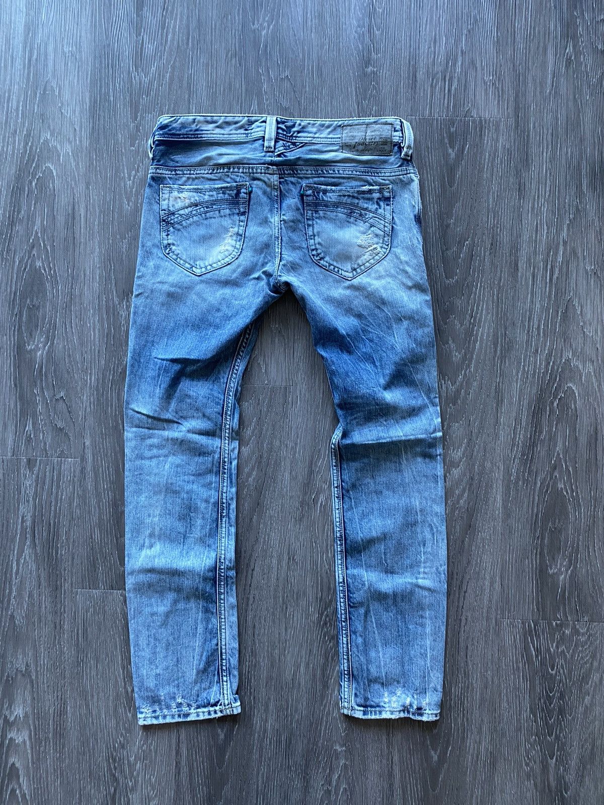 Diesel Diesel Thanaz Slim Patch Denim Jeans Rare Skinny Y2K Italy Size US 30 / EU 46 - 8 Thumbnail