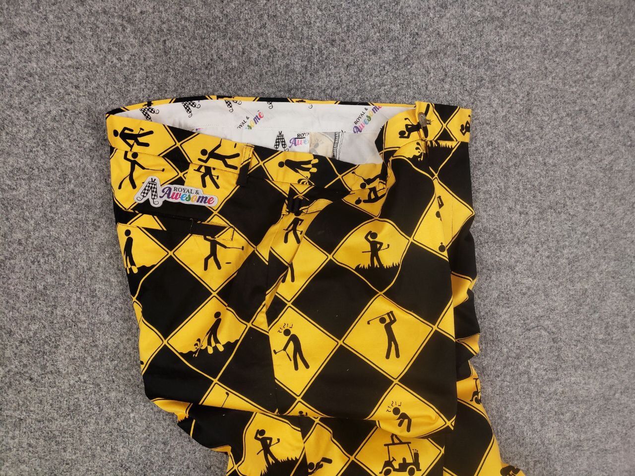 Vintage Vintage Royal Awesome All Logo print Classic Trousers Pants Size US 38 / EU 54 - 19 Thumbnail