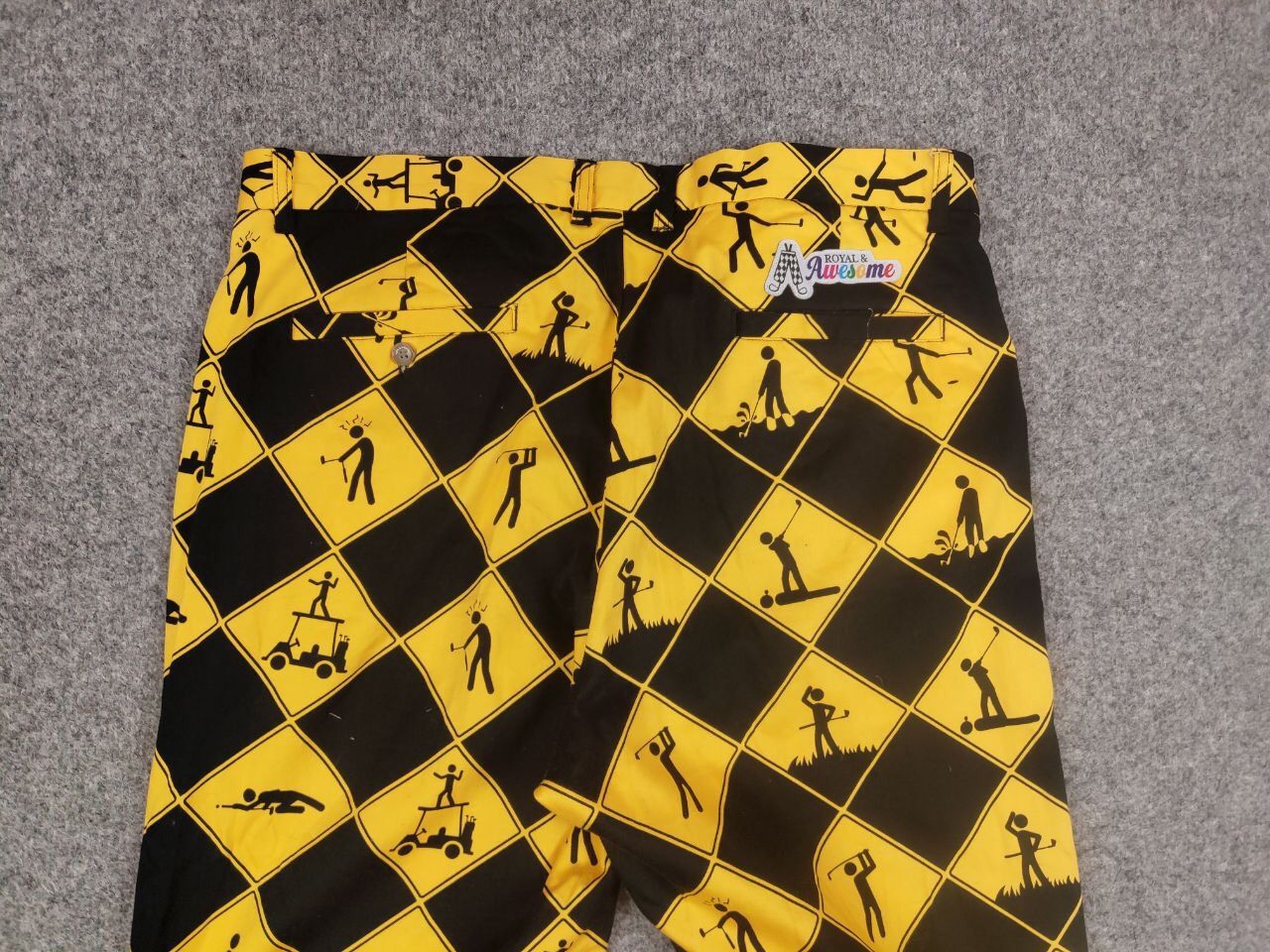 Vintage Vintage Royal Awesome All Logo print Classic Trousers Pants Size US 38 / EU 54 - 17 Thumbnail