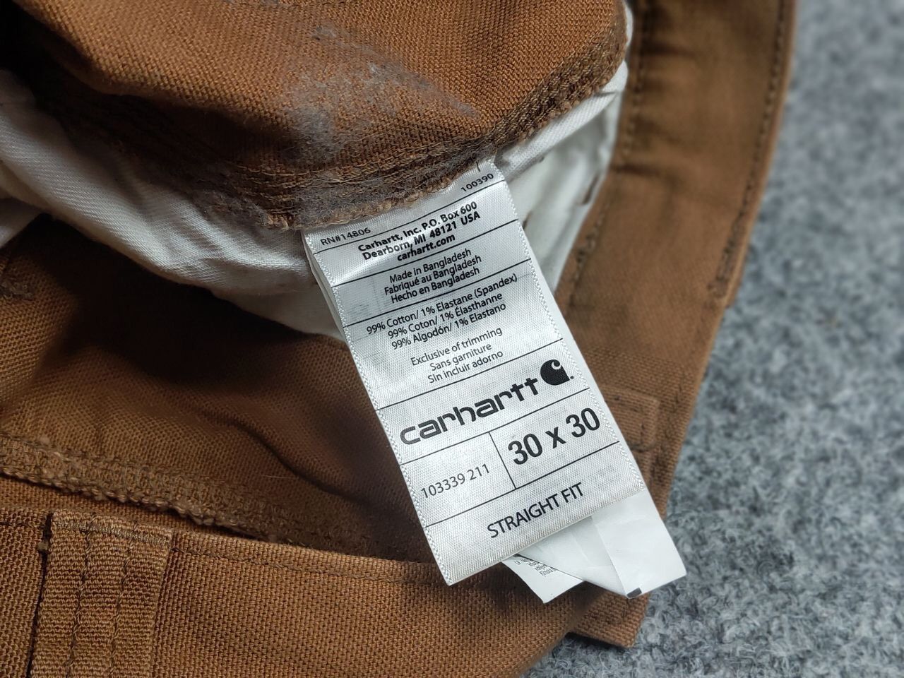 Carhartt Vintage Carhartt stretch duck double front Pocket Pants Size US 30 / EU 46 - 16 Thumbnail
