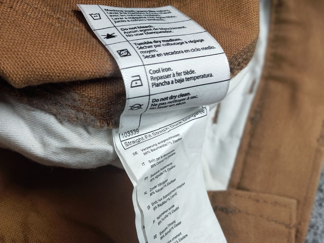 Carhartt Vintage Carhartt stretch duck double front Pocket Pants Size US 30 / EU 46 - 17 Thumbnail