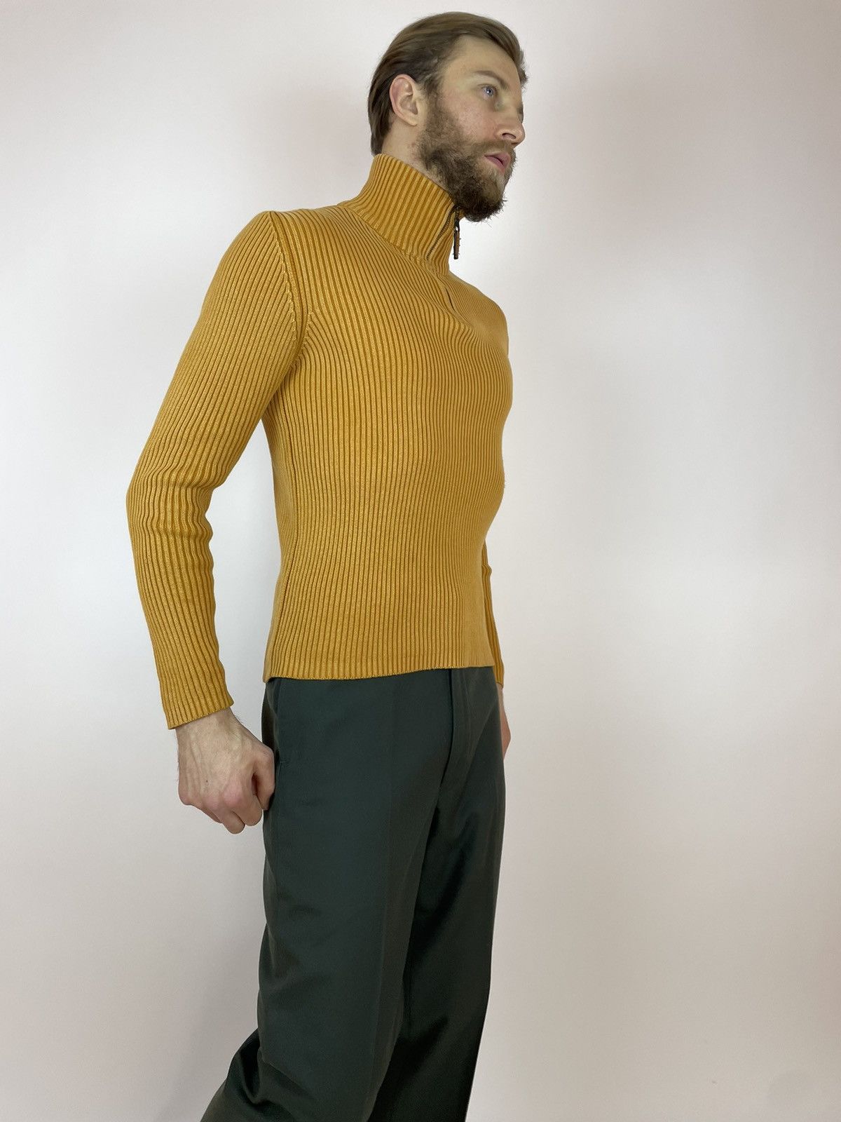 Vintage Marlboro Classics Vintage Orange pullover ribbed sweater Size US L / EU 52-54 / 3 - 6 Thumbnail