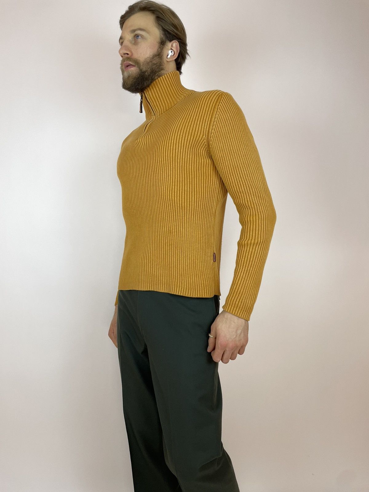 Vintage Marlboro Classics Vintage Orange pullover ribbed sweater Size US L / EU 52-54 / 3 - 5 Thumbnail